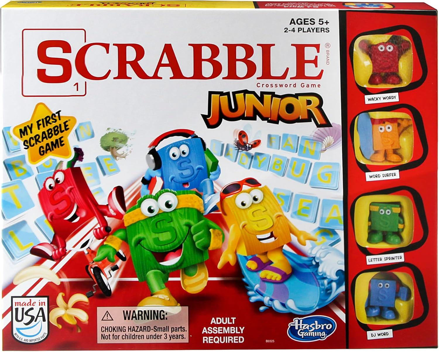 Hasbro Gaming Scrabble Junior Board Game | 2-4 Players | Family Educational Word
