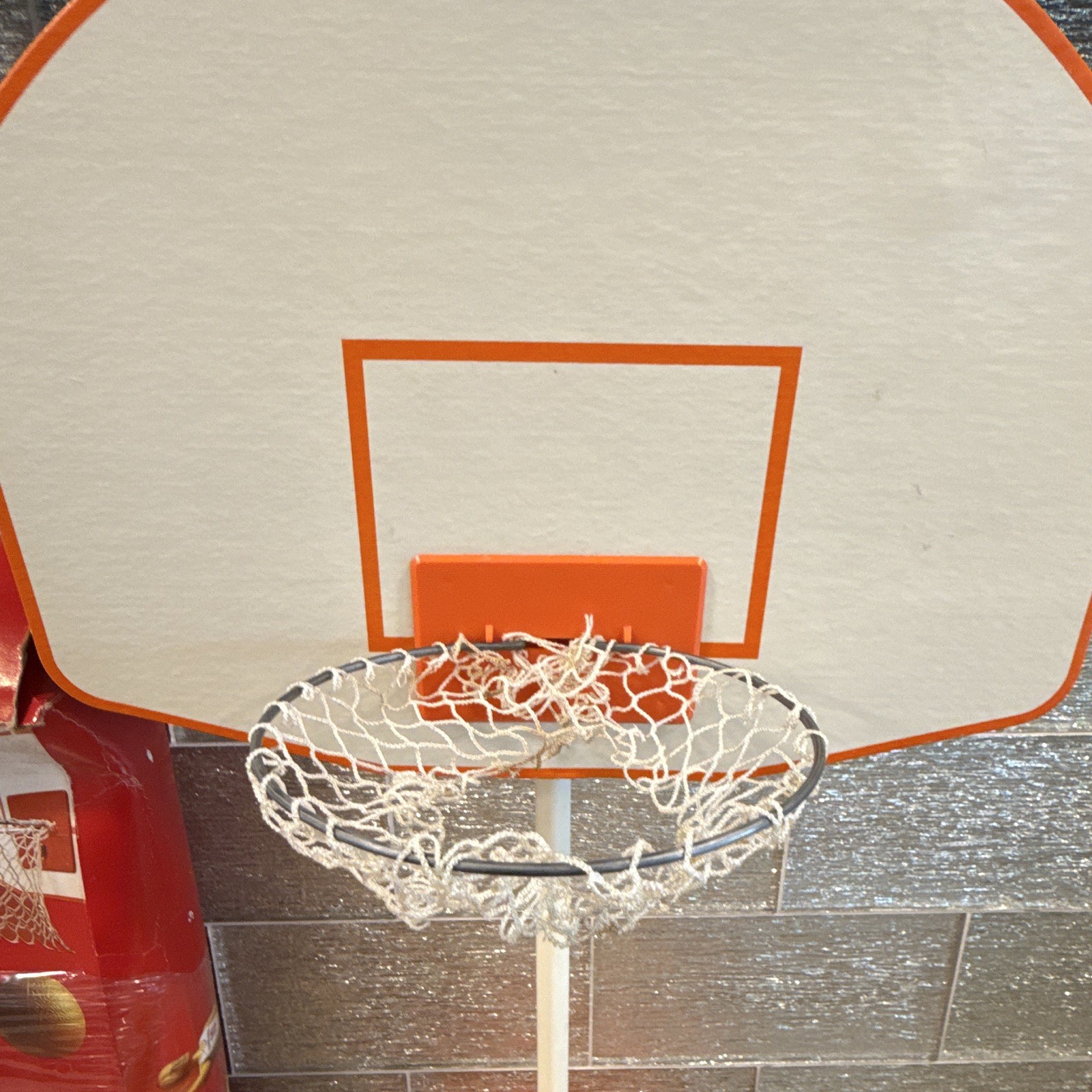 Schaper Super Touch Basketball Game Set w/ Box, Hoop Backboard, Balls, Figure