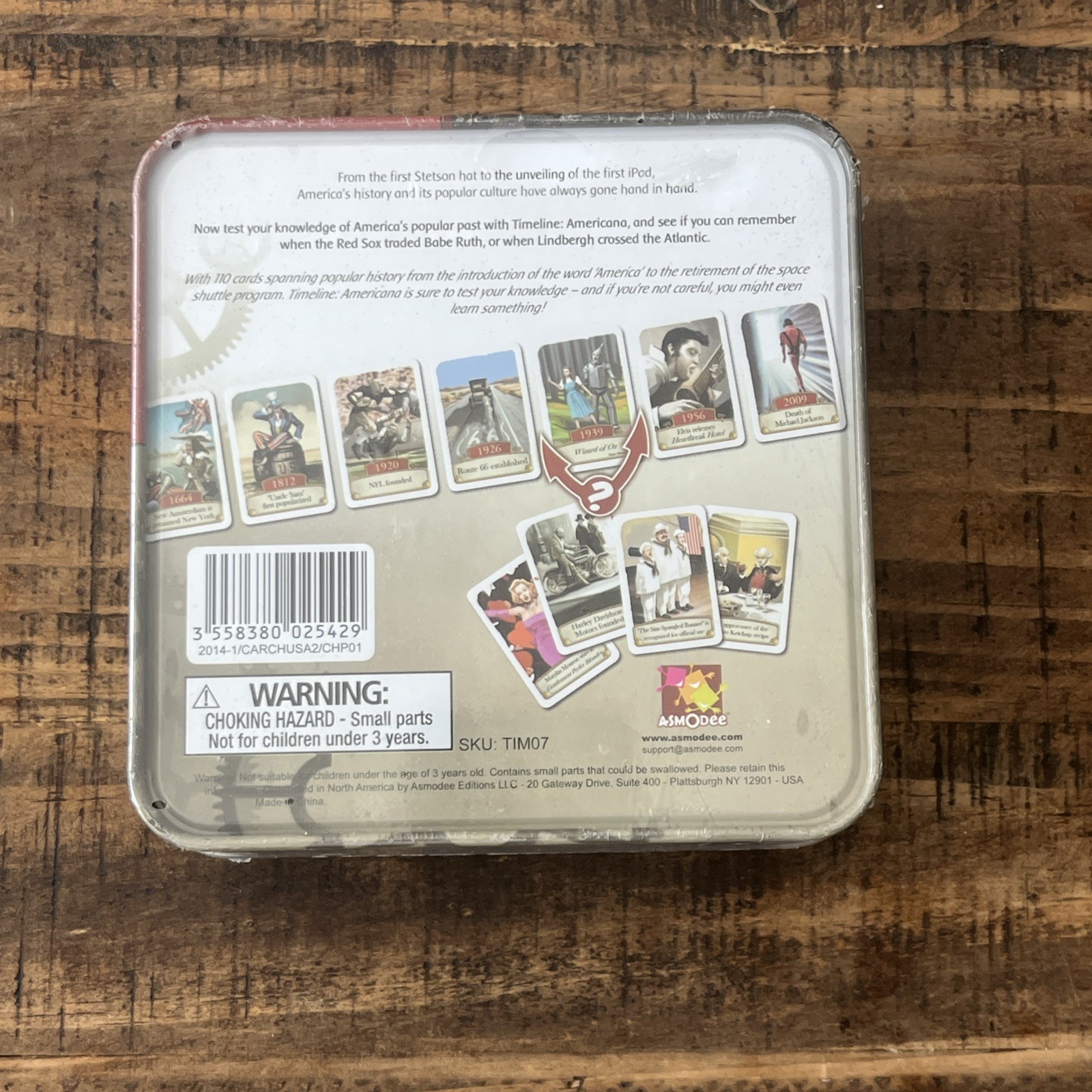 Timeline By Asmodee Games – Americana Edition Timelines New sealed!