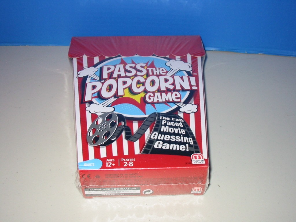 Pass the Popcorn Game Fast Paced Movie Guessing Game – 2-8 Players New 2014