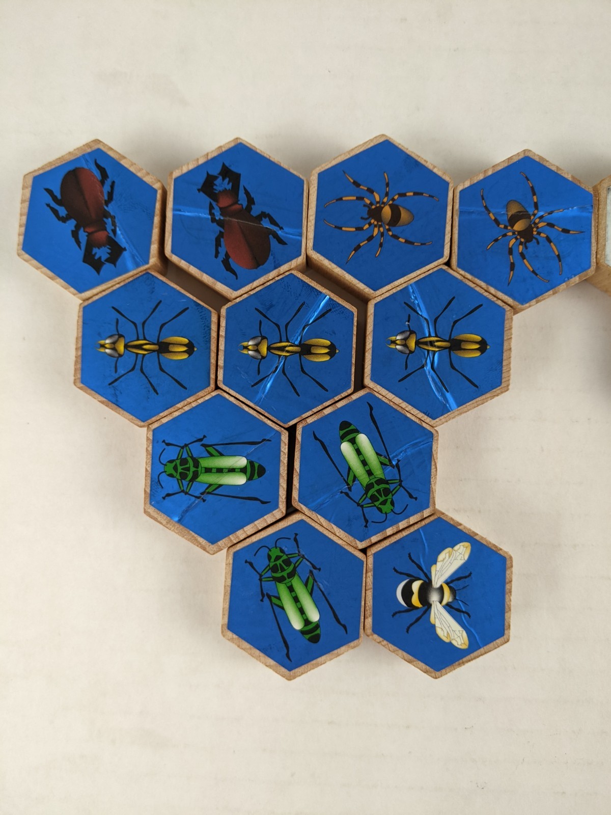 Hive John Yianni Gen42 Four Two Year 2000 Original Wood Tile Game 22 Pieces HTF