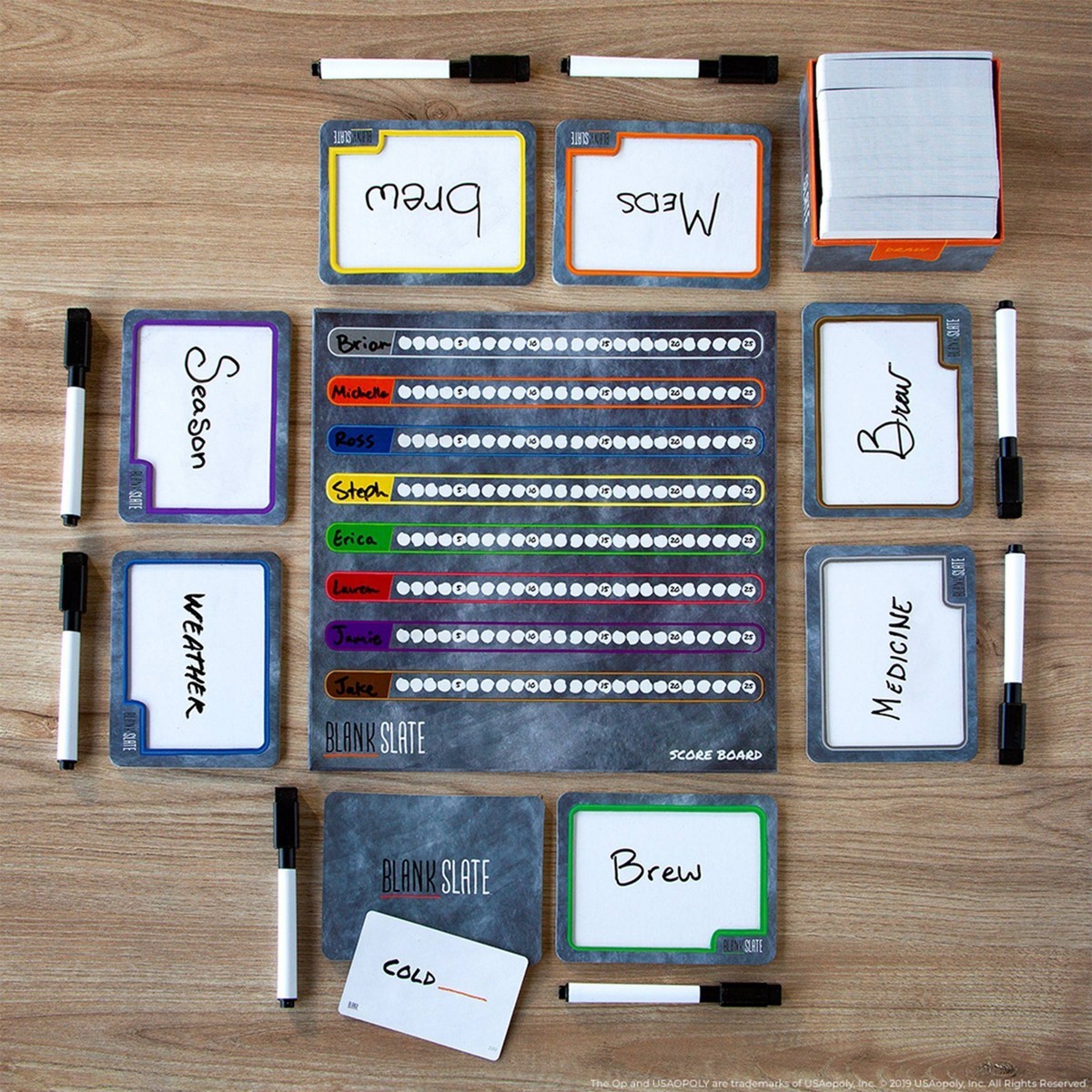 Blank Slate Board Game: The Op Games Party & Problem Solving Game, 3-8 Players