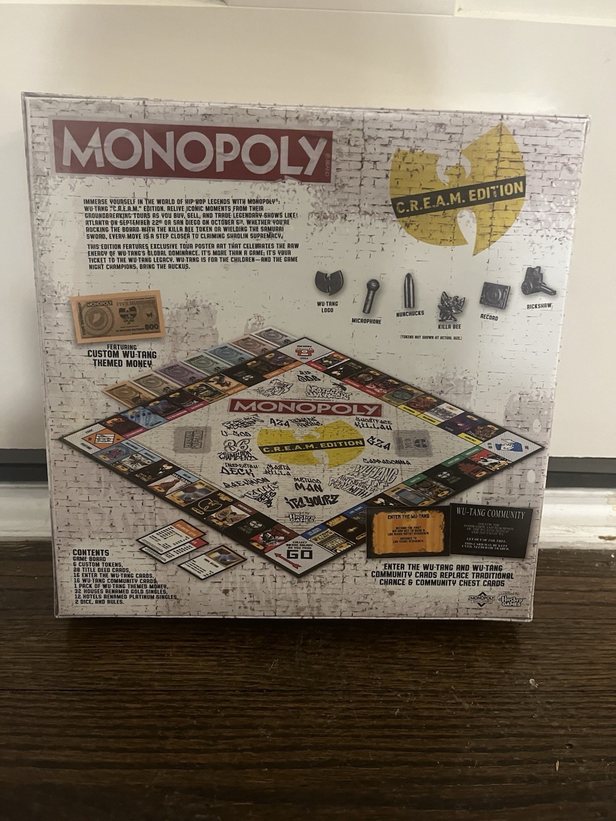 Wu Tang Clan MONOPOLY Board Game Cream (C.R.E.A.M. Edition) NEW SEALED