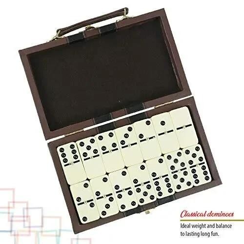 Dominos Jumbo Set Game. Premium Classic 28 Pieces Double Six Domino. Durable ..