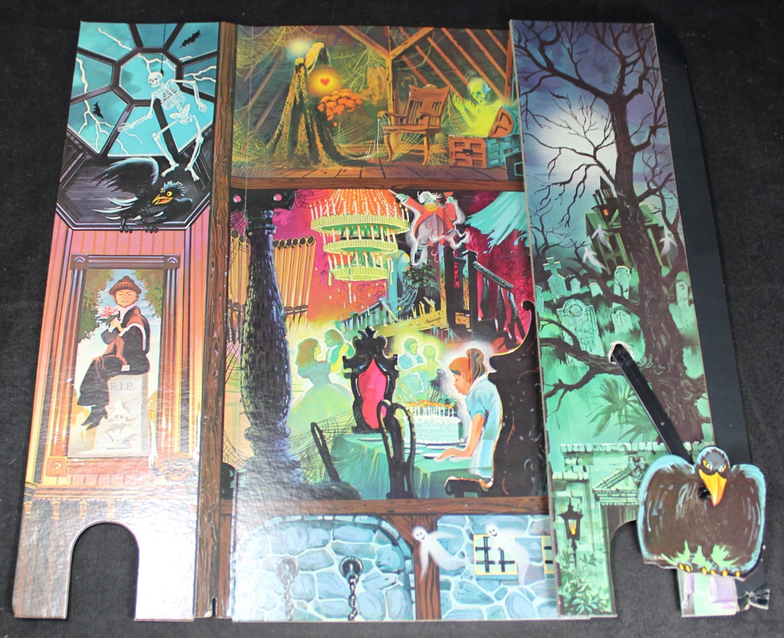 1975 Disney Haunted Mansion Board Game by Lakeside – Incomplete – Vintage