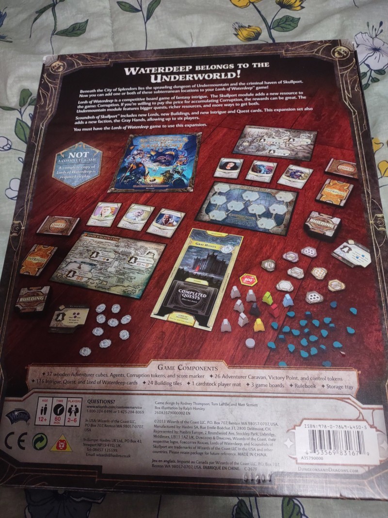 Lords of Waterdeep – Dungeons and Dragons – Includes Skullport