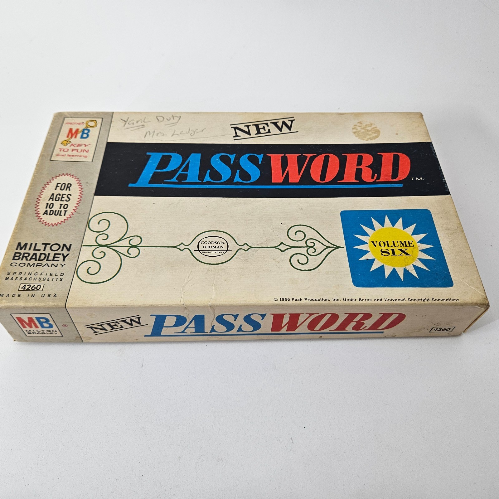 Password Vintage 1966 Milton Bradley 4260 Game Complete Volume 6 Made in USA