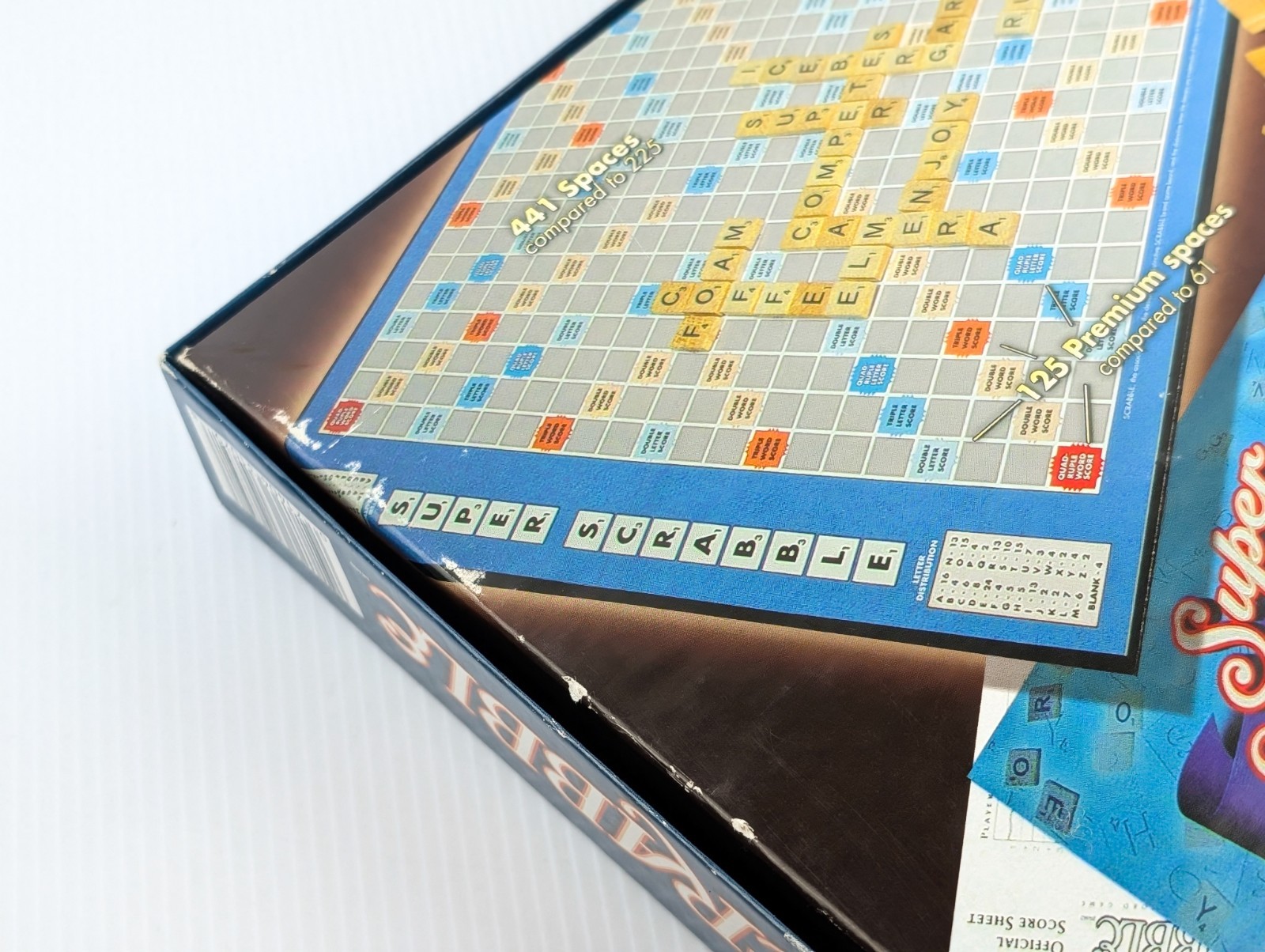 Super Scrabble Board Game by Hasbro – 2004 – 100% COMPLETE with All 200 Tiles!