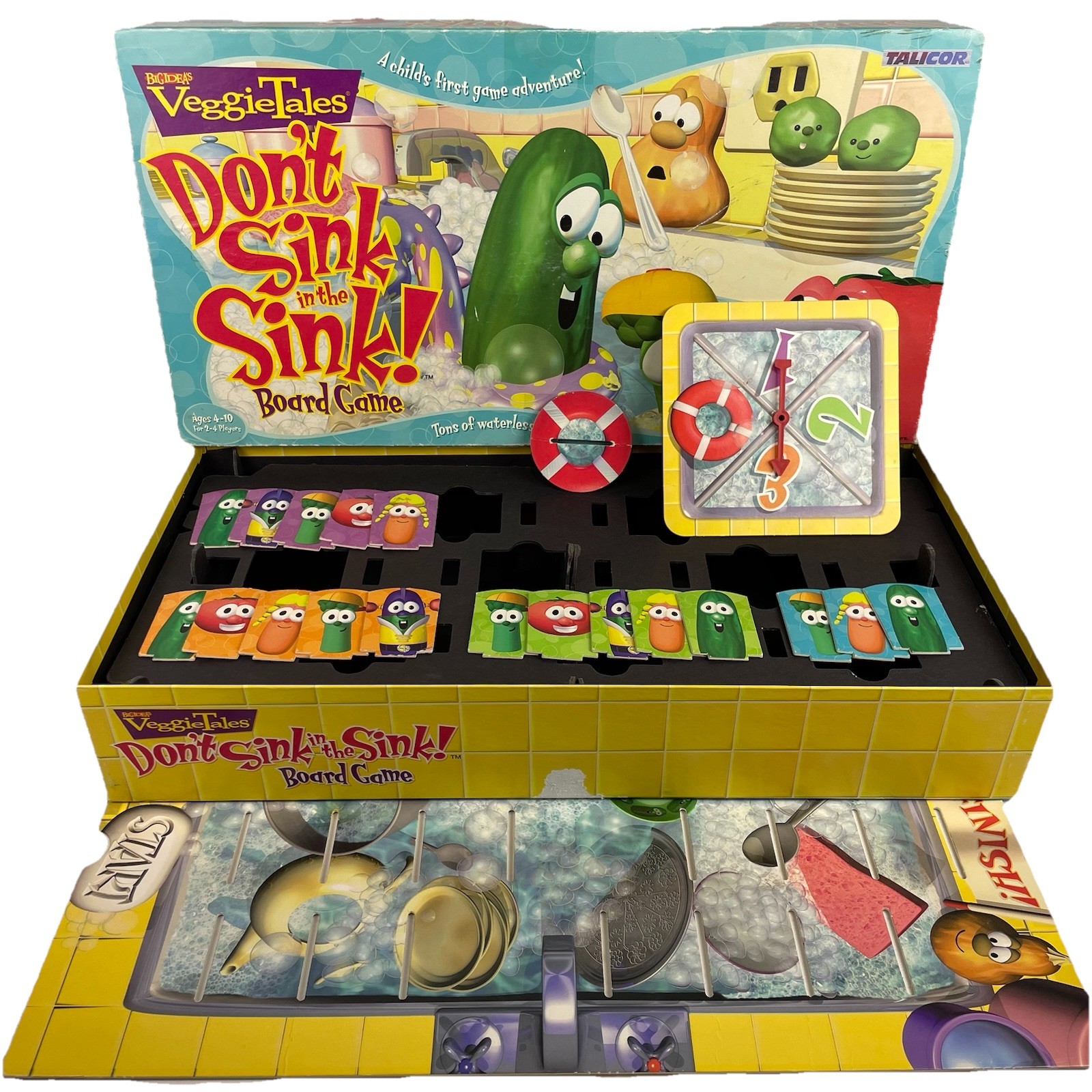 VINTAGE Veggietales Don’t Sink in the Sink INCOMPLETE Talicor 1999 Big Idea