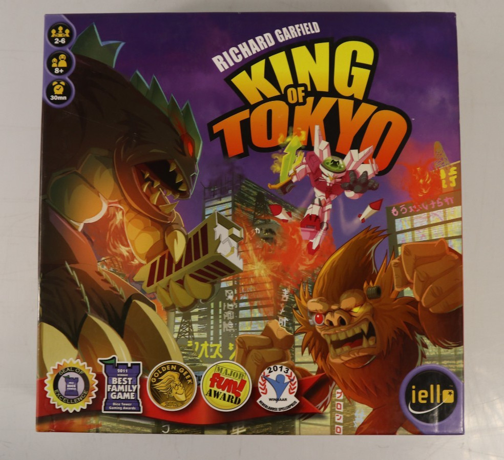 IELLO King of Tokyo Board Game Complete Open Box Richard Garfield 2014