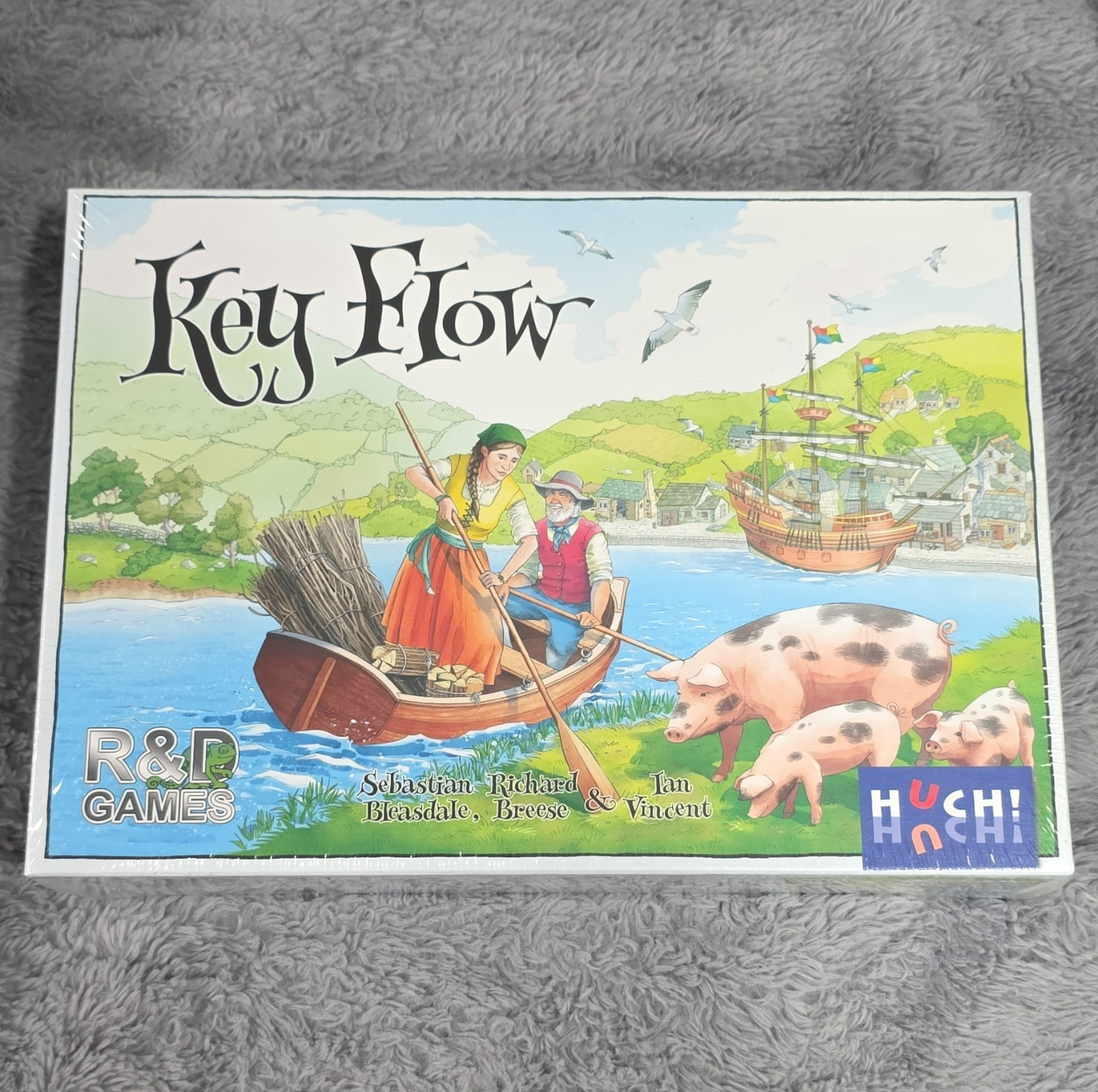 R&R Games Key Flow Strategy Board Game Complete, 2-6 Players, Ages 14+