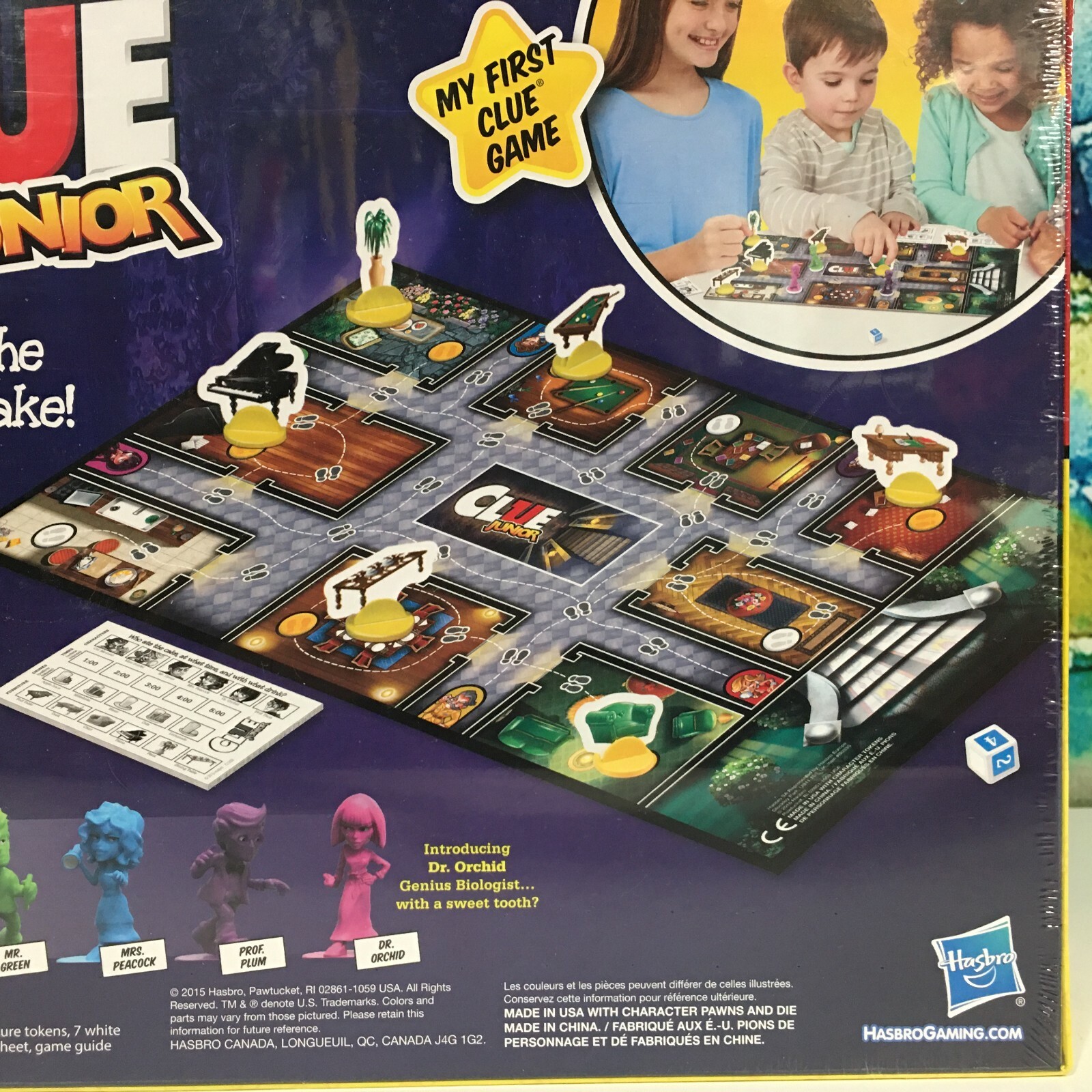 CLUE JUNIOR Classic Multi-Player Board Game Missing Cake Family Fun Ages 5+ NEW!