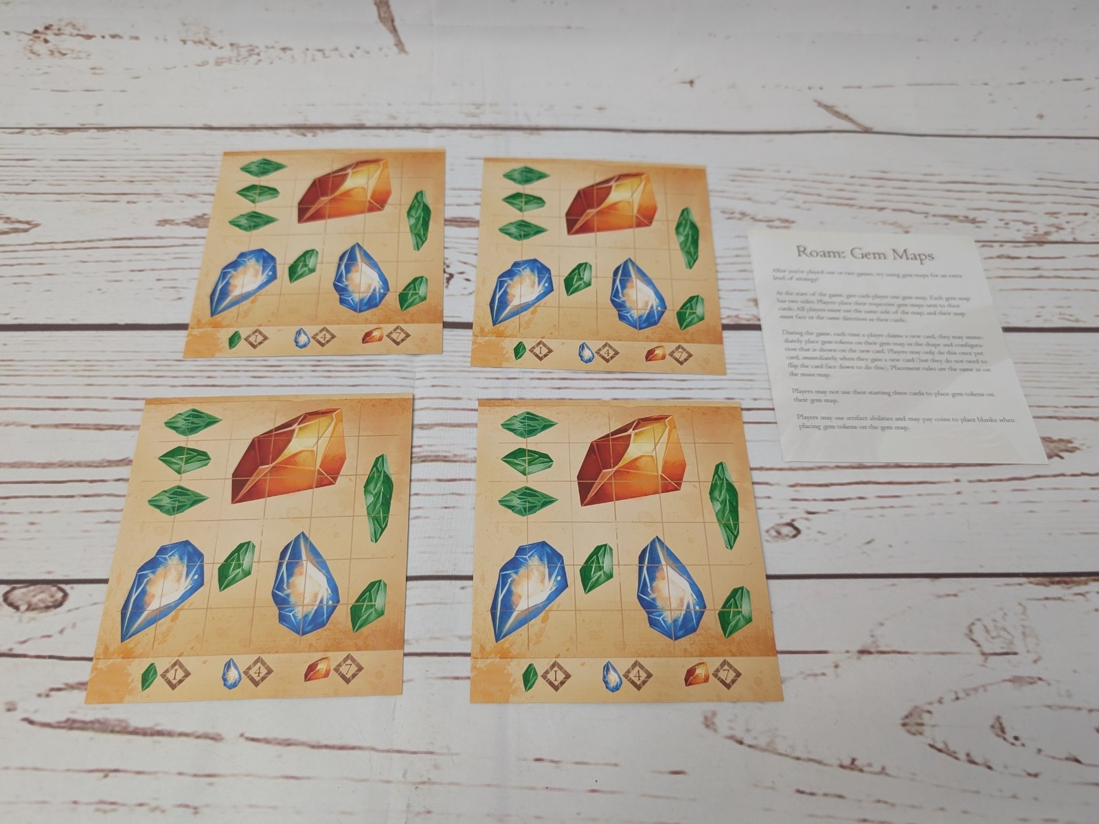 Roam Board Game Gem Maps Kickstarter Red Raven Games New