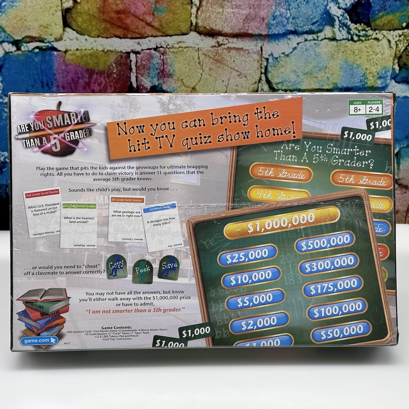 Are You Smarter Than A 5th Grader? Board Game 2007 Family Fun Ages 8+ School NEW