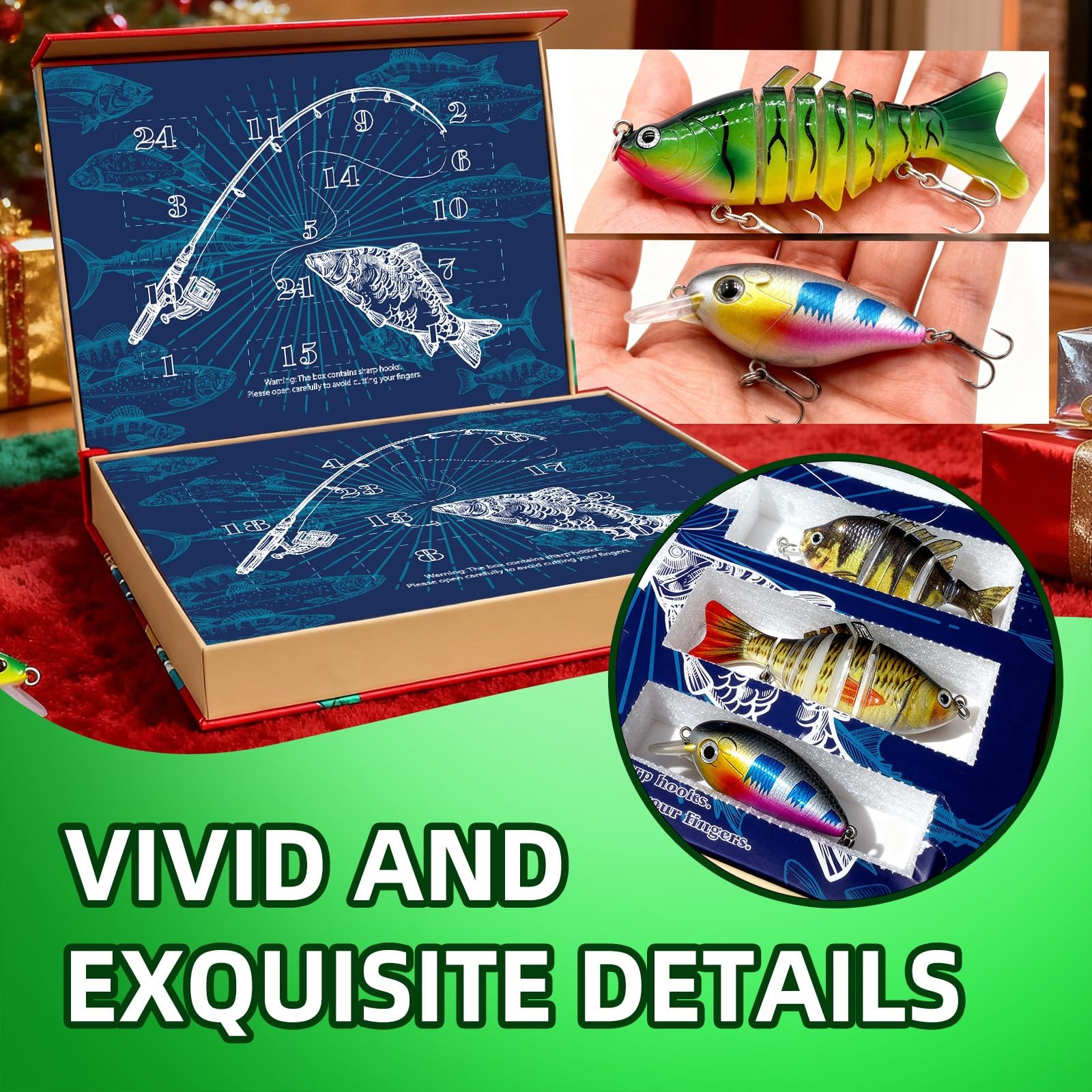 Advent Calendar Fishing Lure Set – 24 Days Small