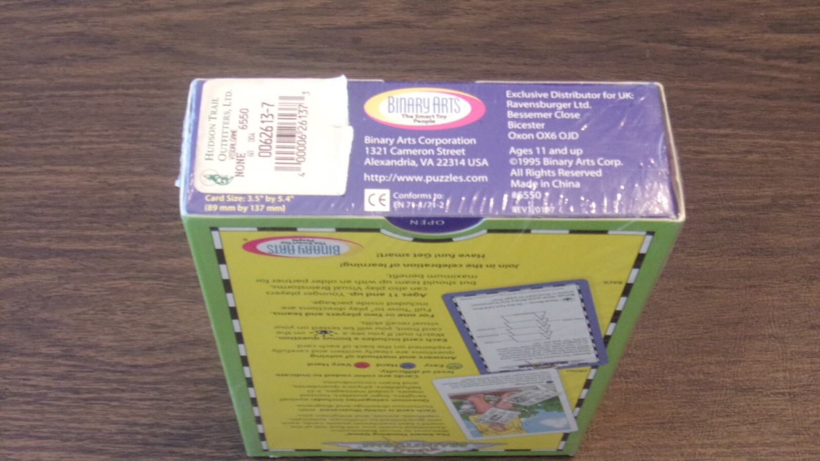 NIB Visual Brain Storms The Smart Thinking Game By Binary Arts #6550 Brainstorms