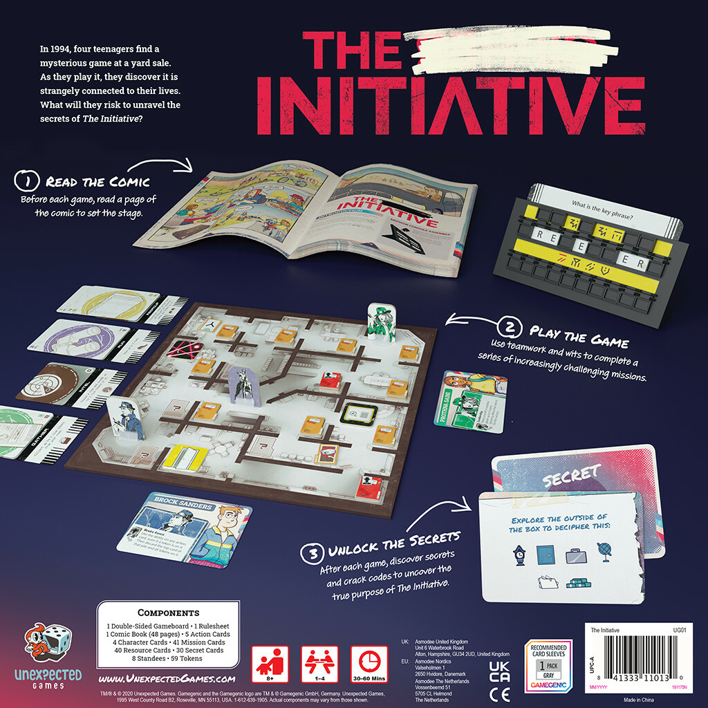 UNEXPECTED GAMES – THE INITIATIVE – A GAME OF STORY, STRATEGY & CODEBREAKING NEW