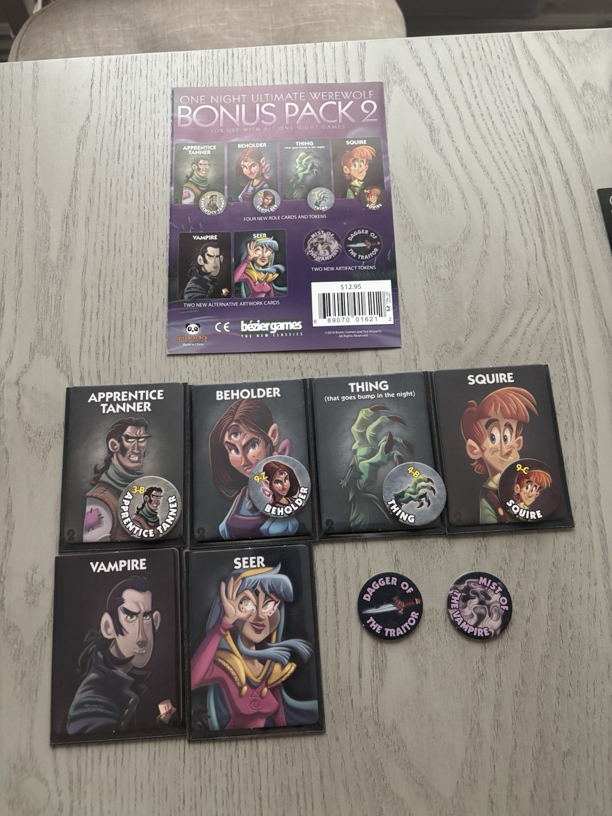 One Night Ultimate Werewolf Collection w/ Wooden Box Storage Case