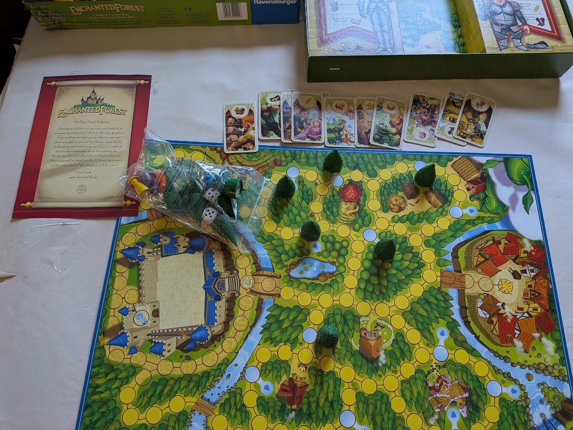Ravensburger Enchanted Forest Board Game Complete Fairy Tale Treasure Hunt