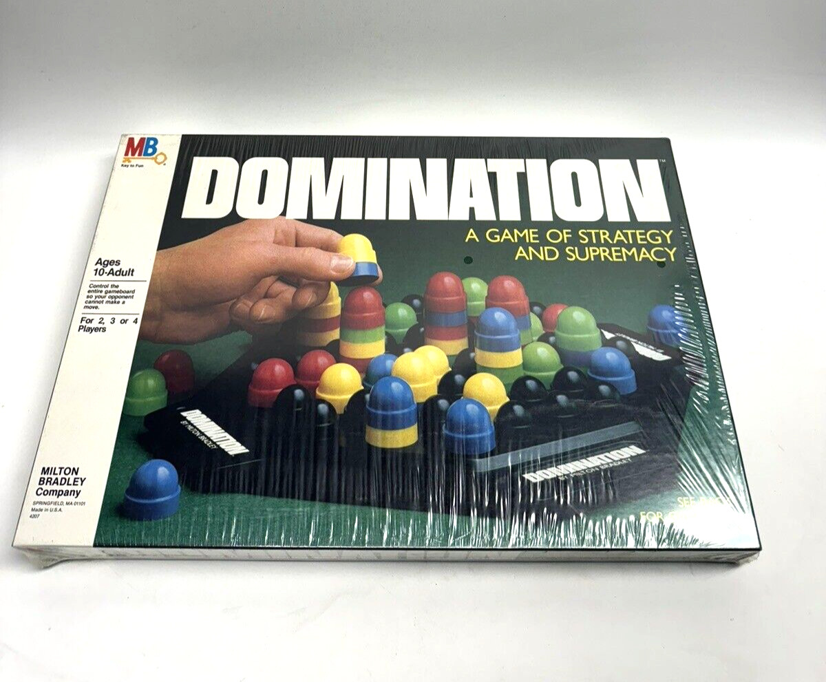 VINTAGE FACTORY SEALED RARE DOMINATION BOARD GAME MILTON BRADLEY MB ’80s 4207