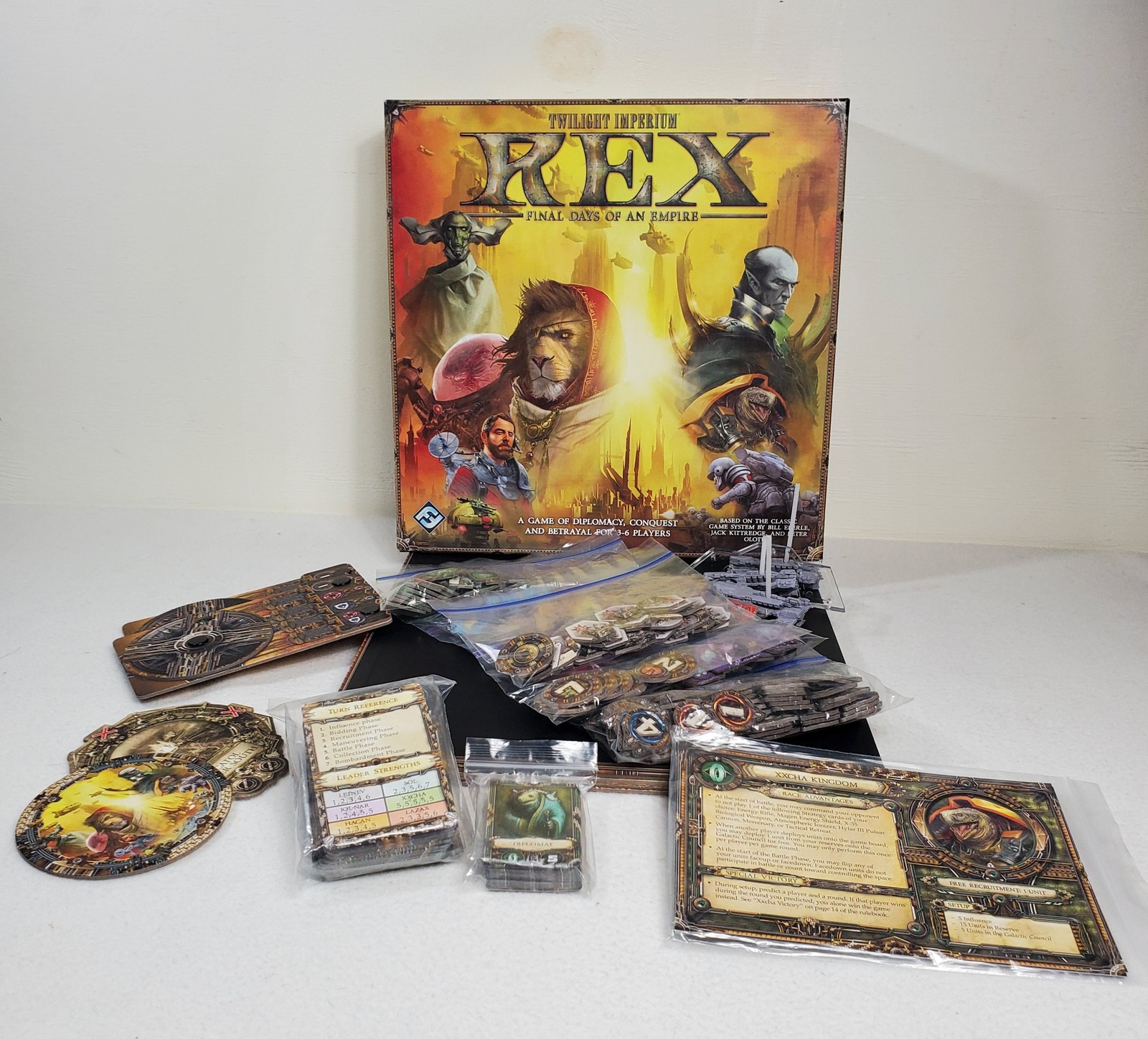 Twilight Imperium Rex Final Days of an Empire Board Game Complete Fantasy Flight