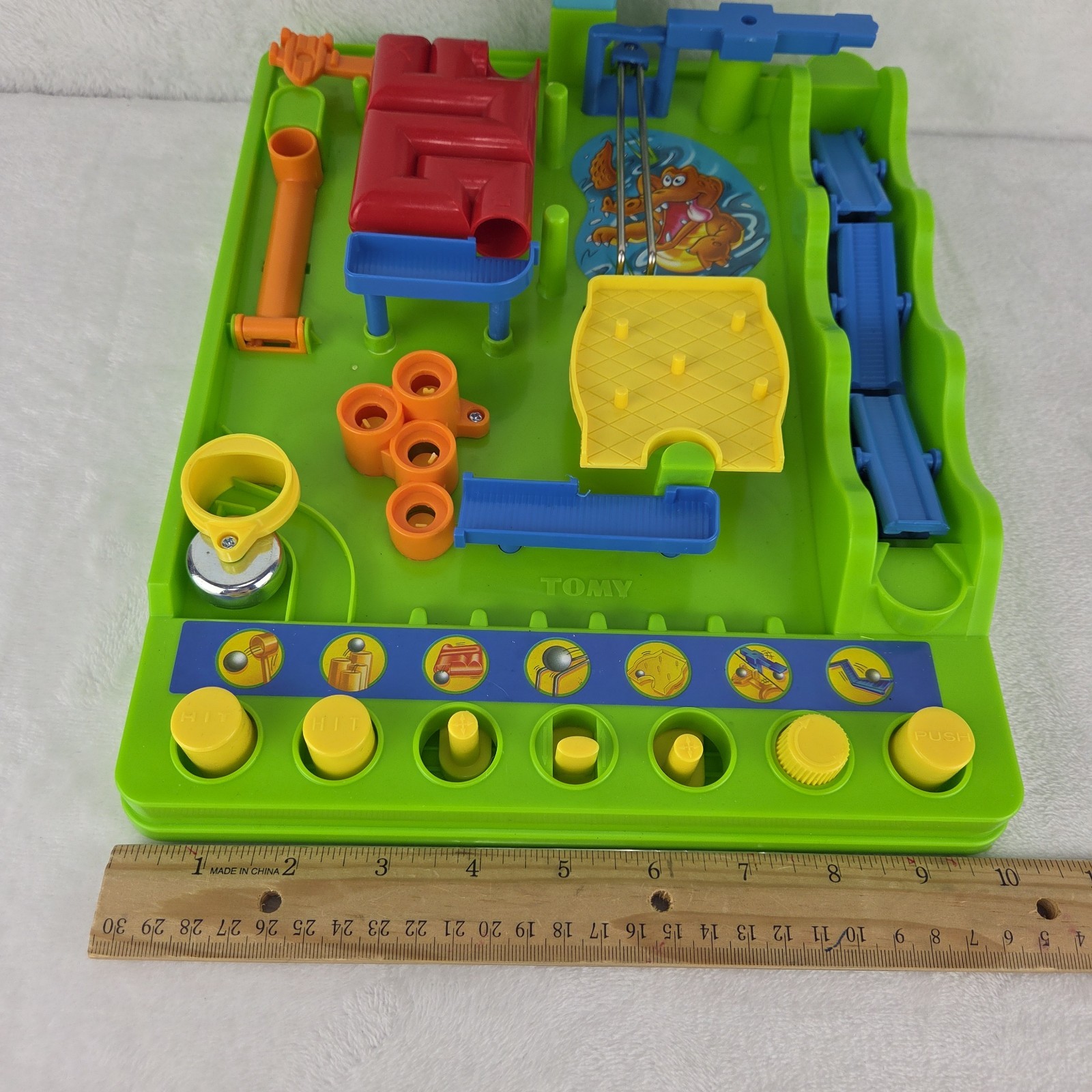 Tomy Tricky Bill Screwball Scramble Skill Game Timer Tested Complete w/ 2 Balls