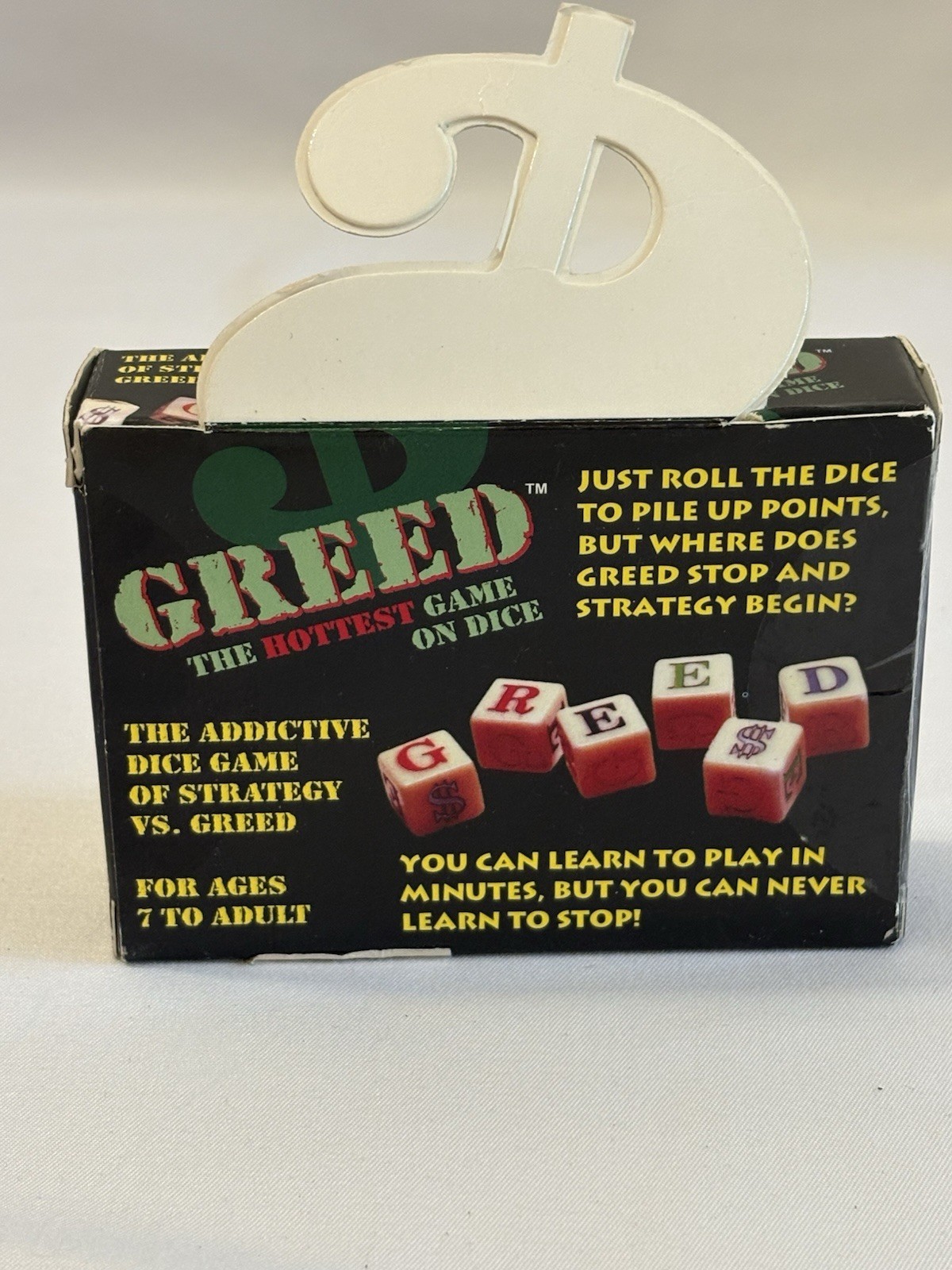 Greed-the hottest game on dice by TDC Games. Complete Except Pencil. Dice Game