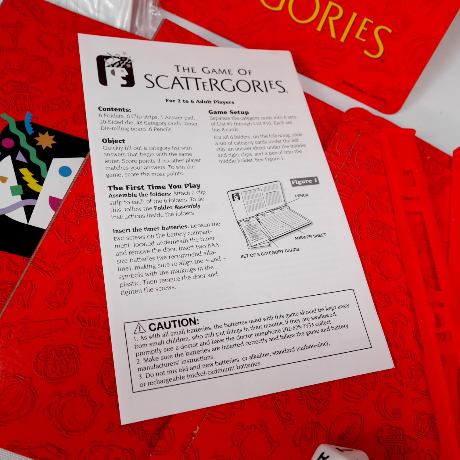 THE GAME of SCATTERGORIES Parker Bros / Hasbro 2003 ~ Get Together Games