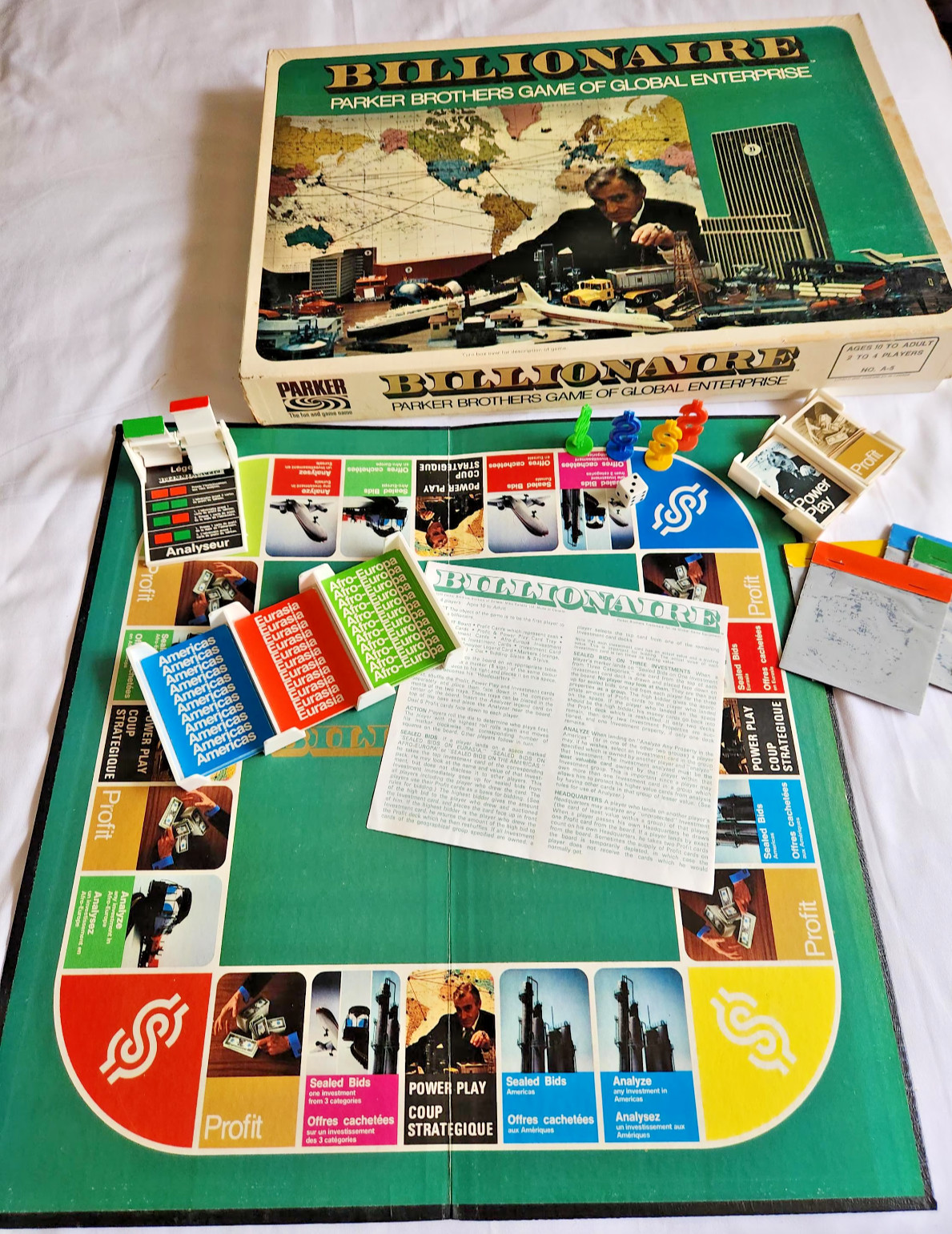 Millionaire (1973) Age 10 to Adult , 2 to 4 players Table Top Board Game