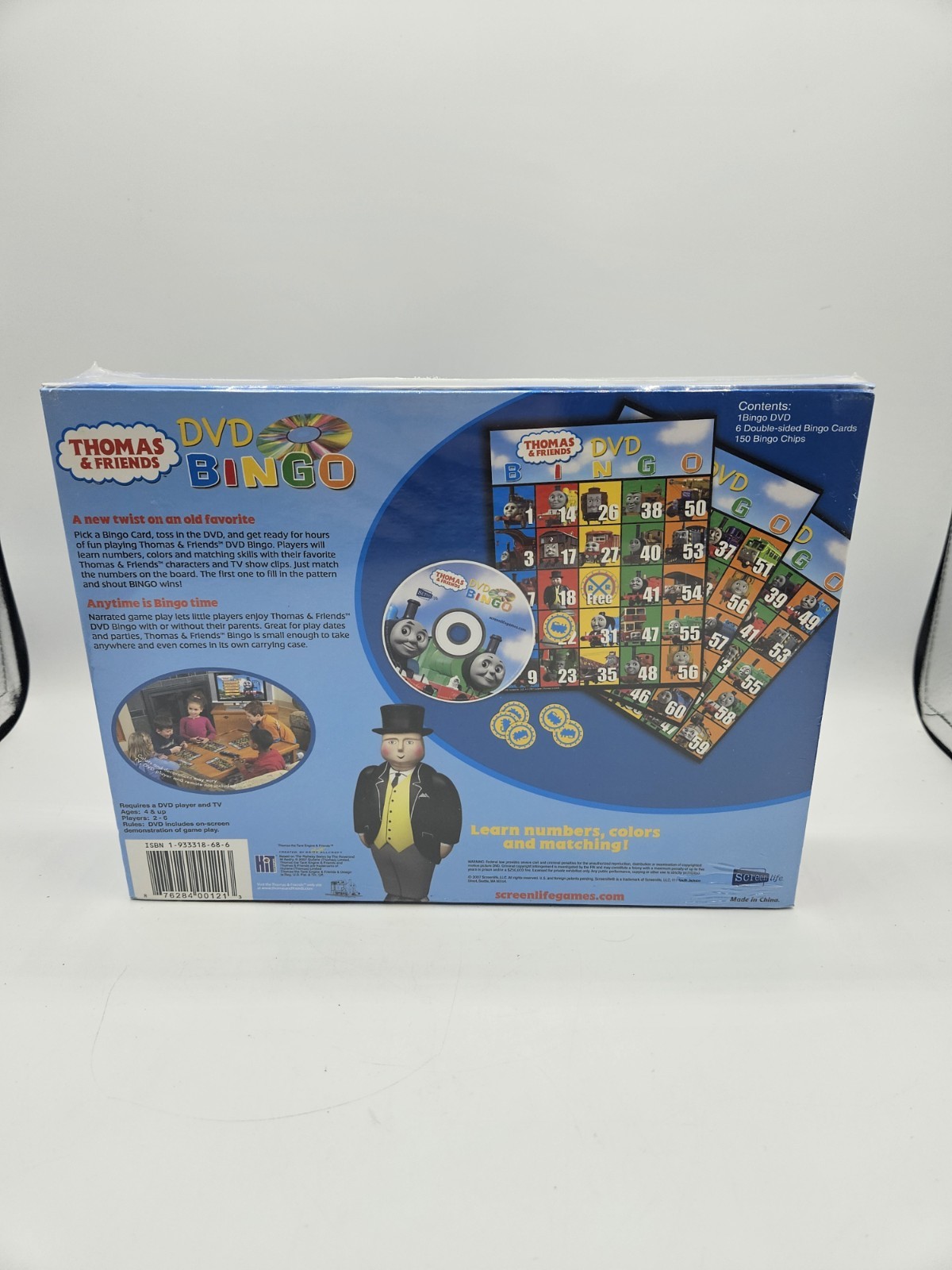 Thomas The Tank Engine & Friends DVD BINGO ScreenLife 2007 Board Game New/Sealed