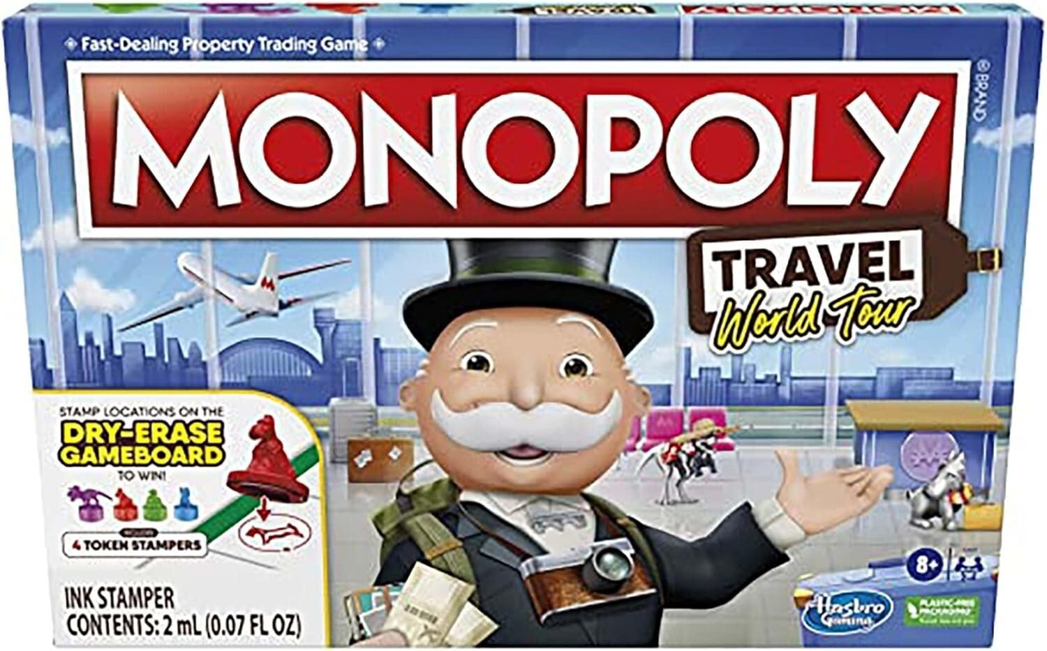 Monopoly Travel World Tour Board Game Hasbro Gaming Parker Brothers New