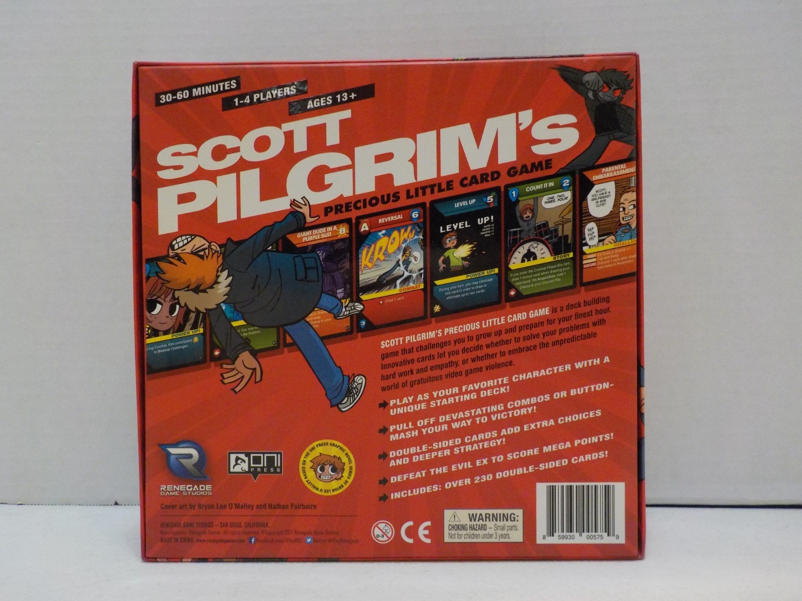 G511 Scott Pilgrim’s Precious Little Card Game Renegade w Playmat