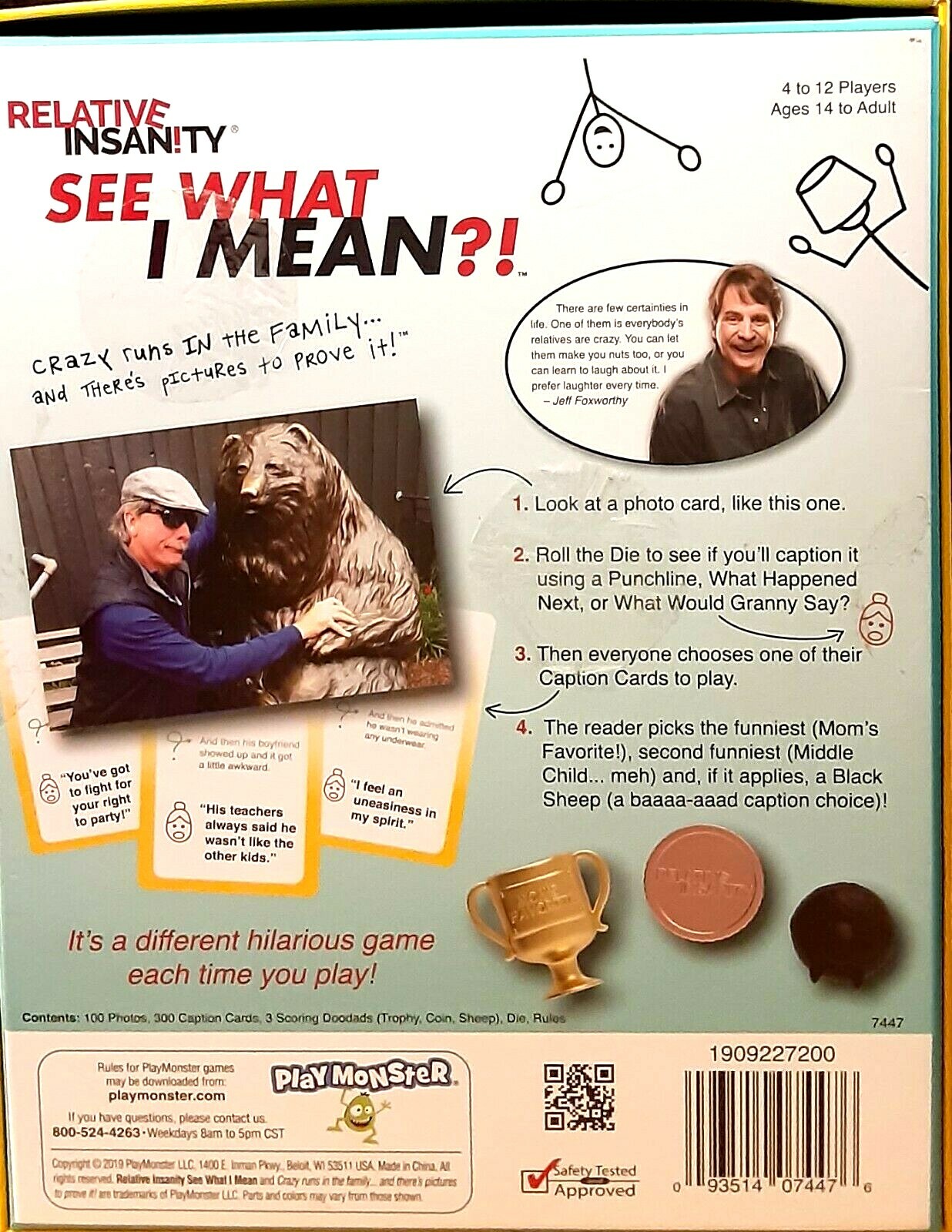 Relative Insanity® See What I Mean? Party Family Game NIB