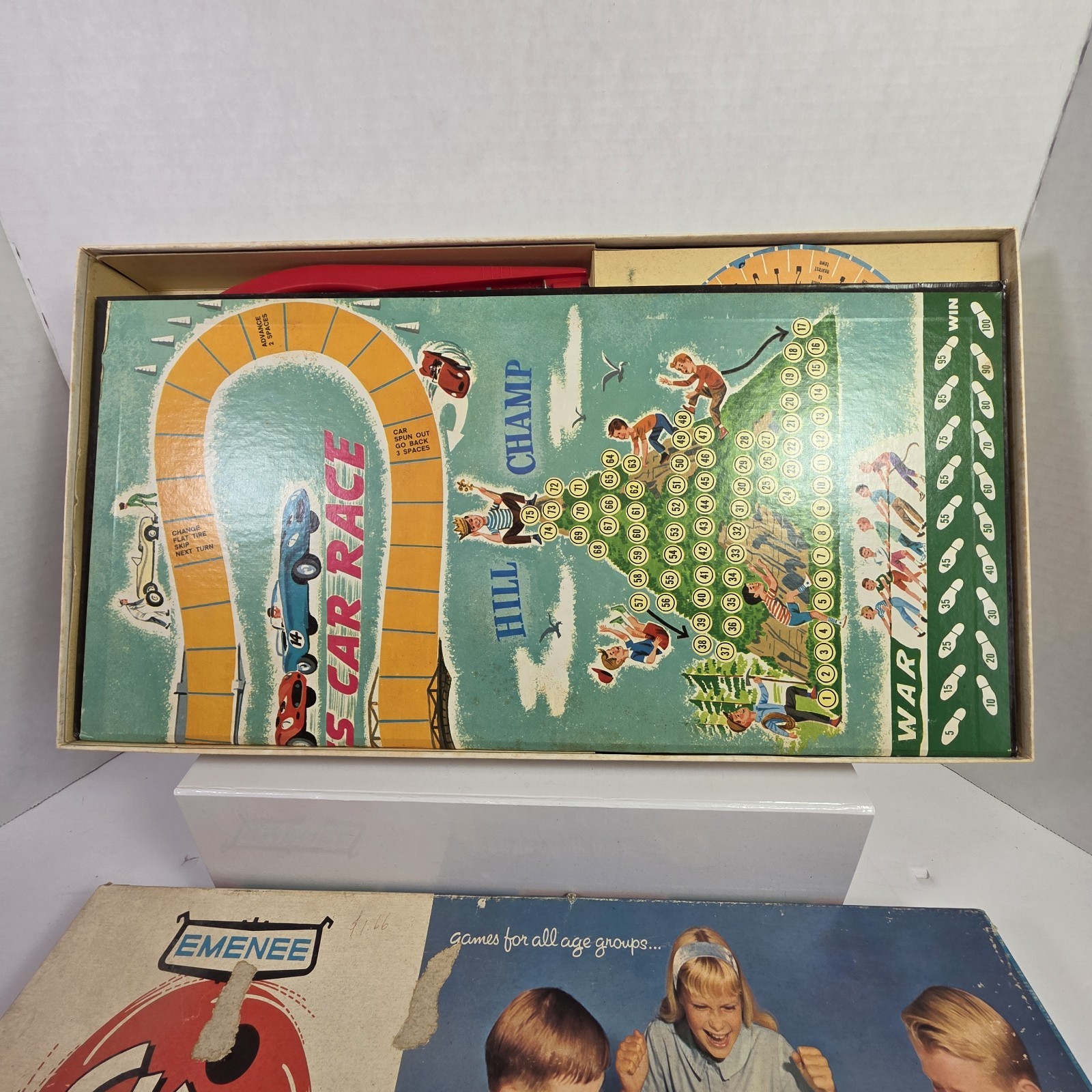 VINTAGE 1962 Skix 6 in 1 Multiple Board Game – Never Played – New