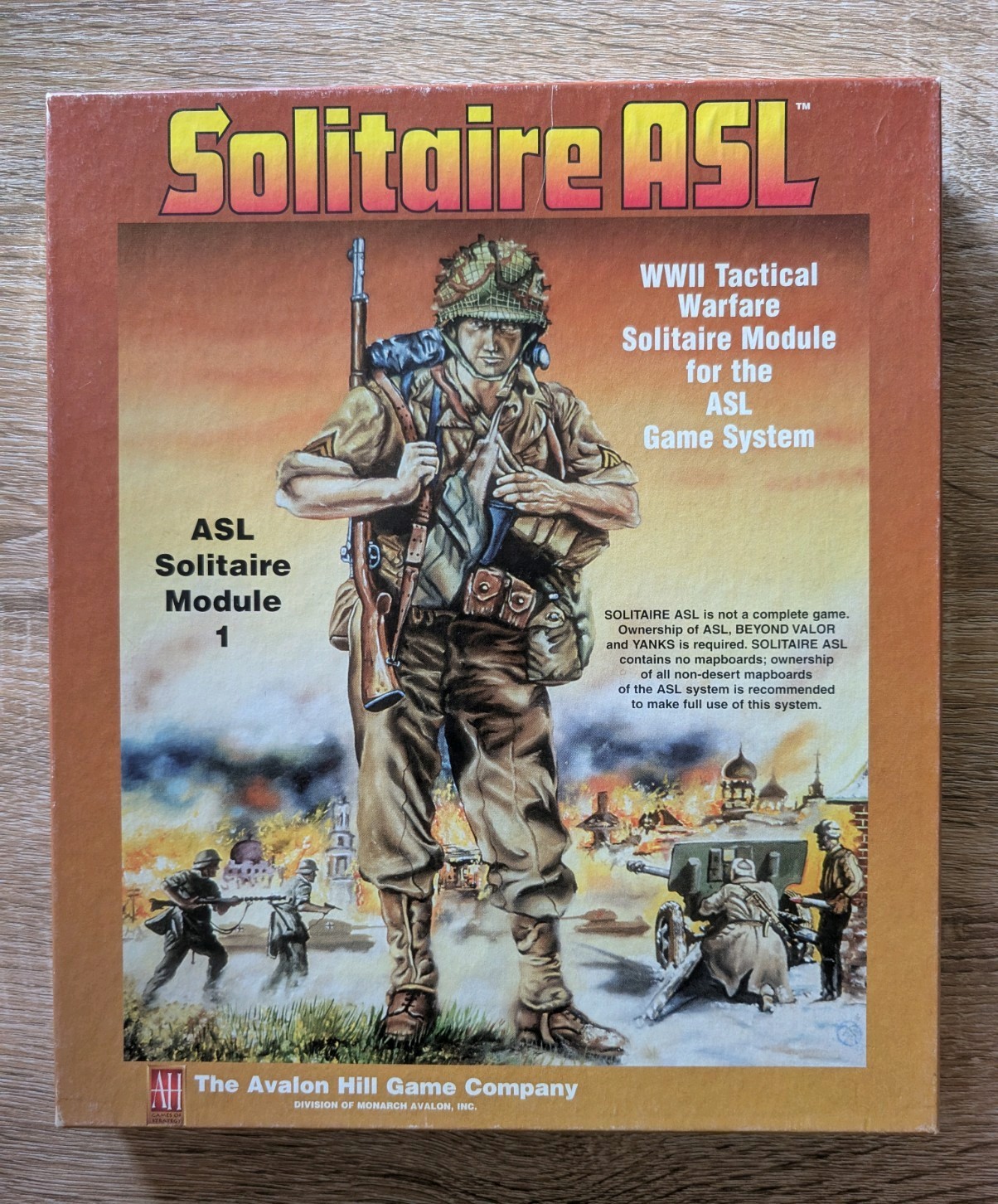 Solitaire ASL (SASL) 1st Edition Board Game
