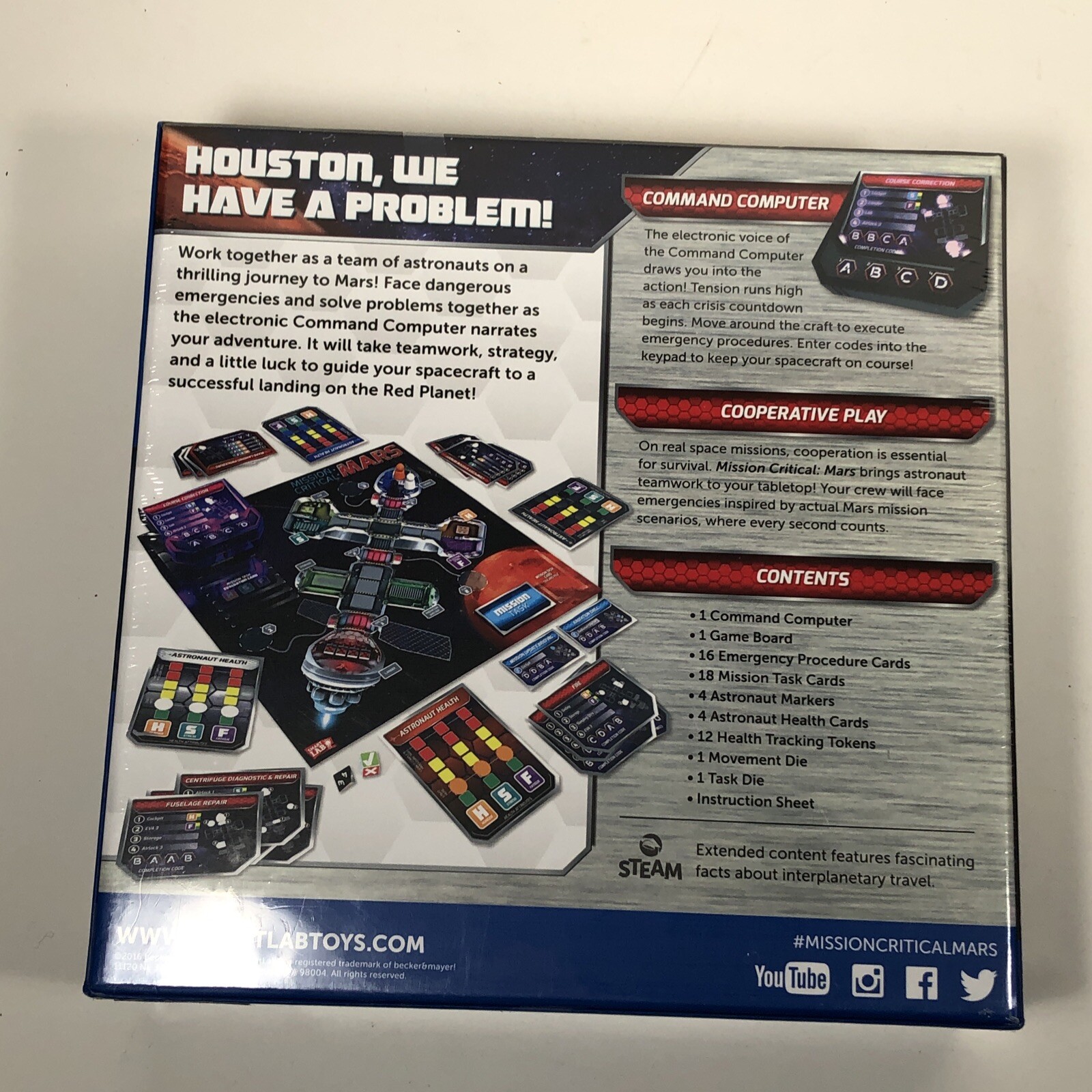 NEW SmartLab Toys Mission Critical: Mars Cooperative Space Adventure Board Game