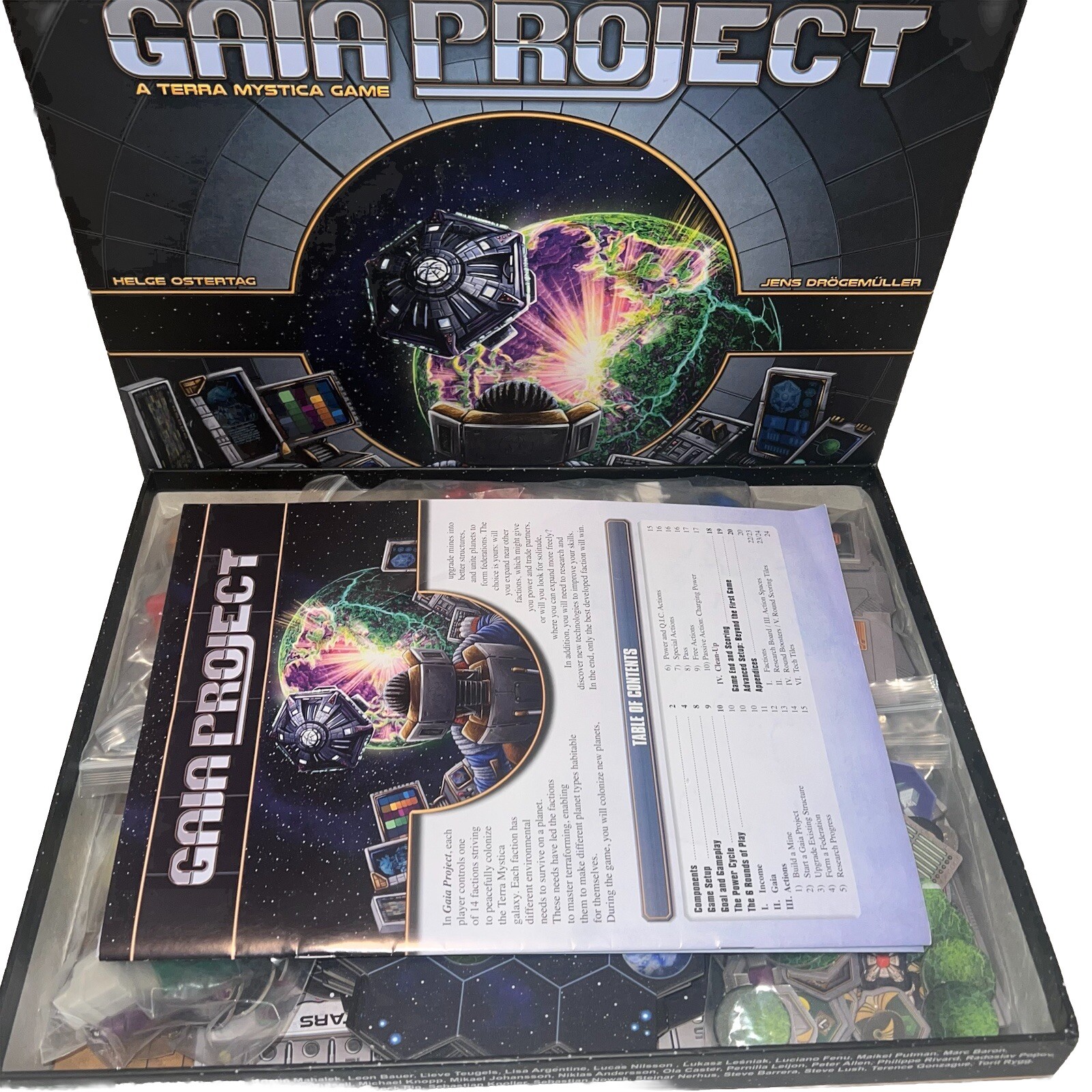 Gaia Project A Terra Mystica Board Game by Z-Man Games Complete Excellent Cond.