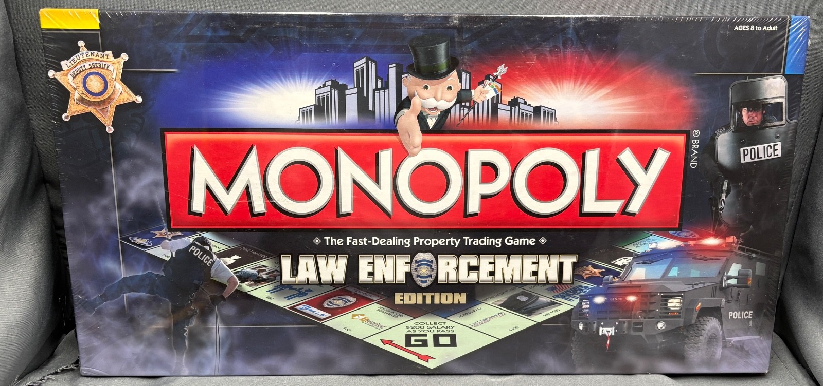 Rare Sealed Monopoly Law Enforcement Police Board Game (Box Wear See Photos)