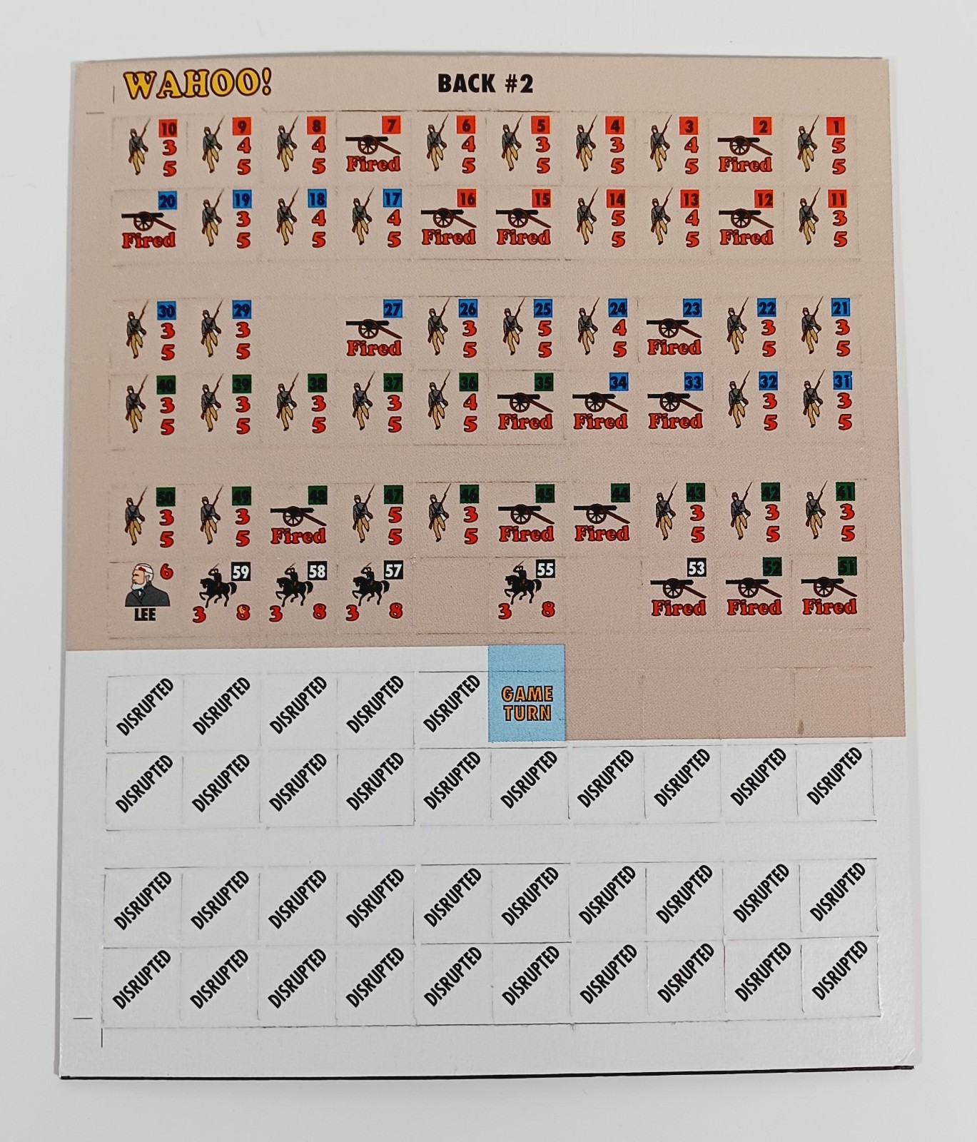 Vintage 1991 XTR Corp. Wahoo! The Battle Of Washington July 8, 1863 Board Game