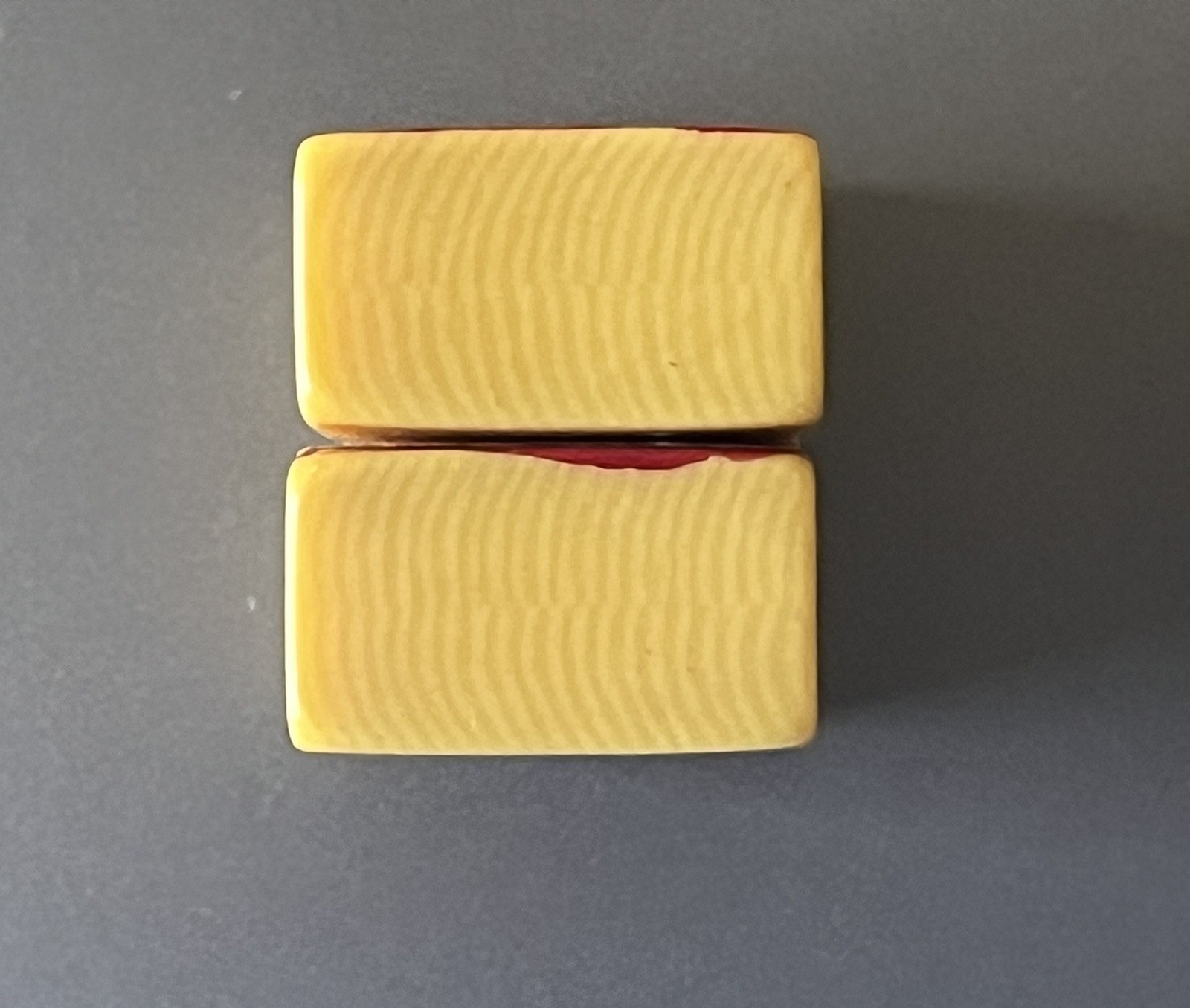 2 ‘Stickered’ Vtg Mahjong French Ivory Replacement/extra FLOWER/JOKER Tiles