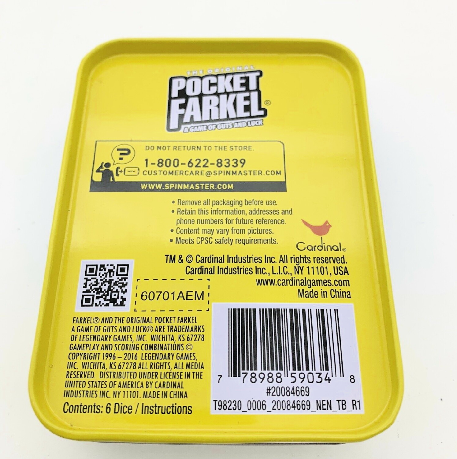 LOT OF 4 – The Original Pocket Farkel A Game of Guts and Luck Dice Travel Size