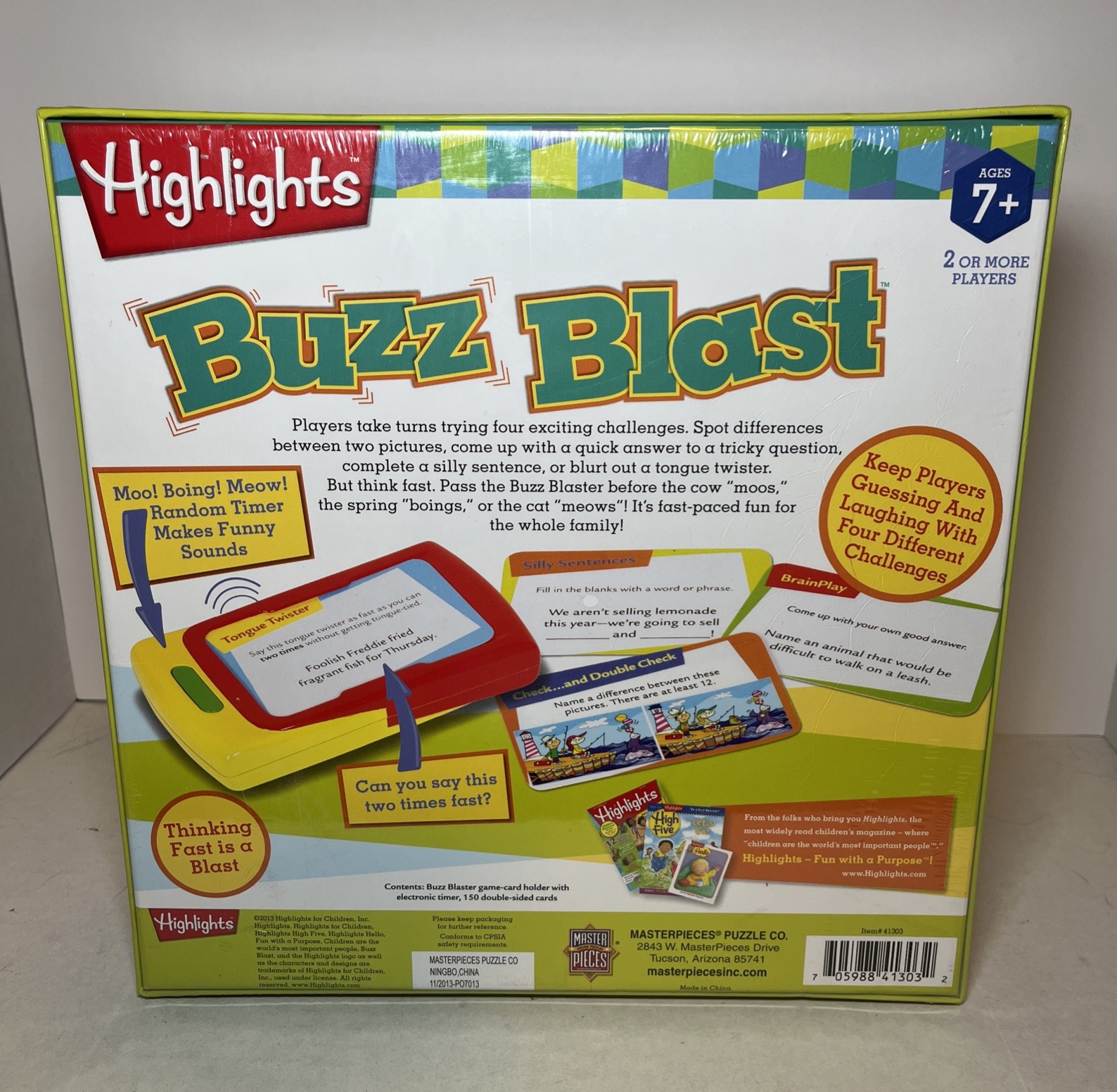 Highlights Buzz Blast Board Game Sealed