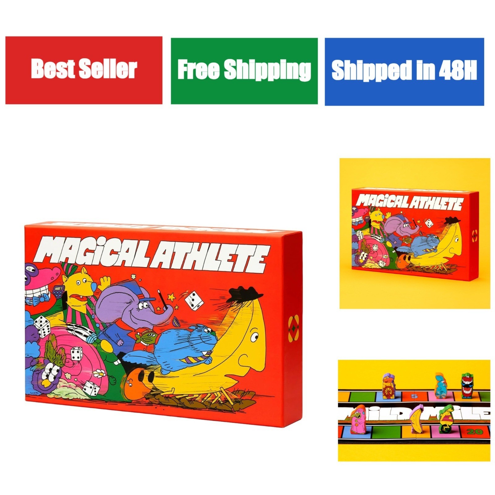 Magical Athlete Board Game – Race Fun with Unique Characters