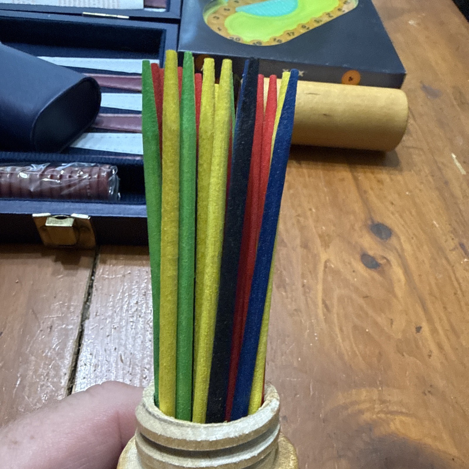 Strategy Family Game Lot Backgammon Pick Up Sticks No. Crunch