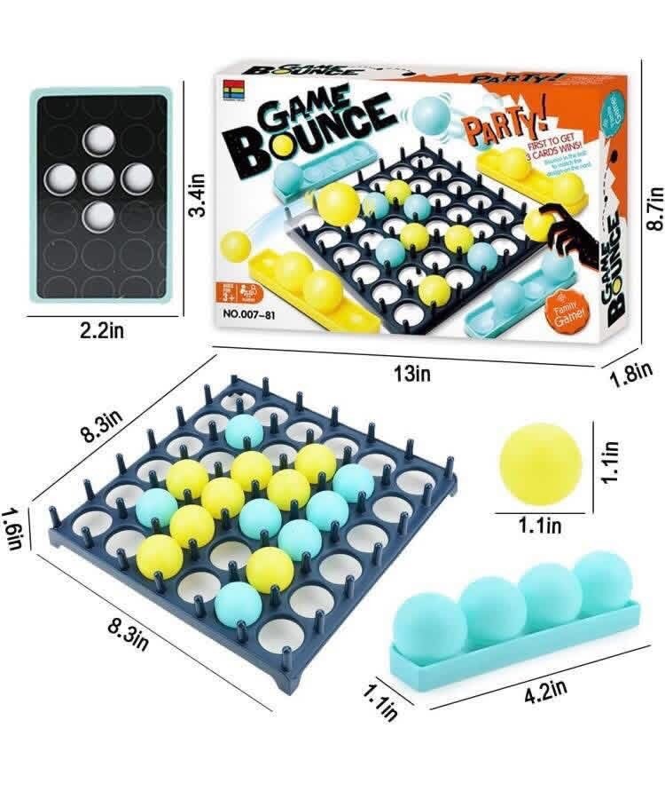 Bounce Ball Game For Adults Teens And Kids 9 Cards Different Patterns New In Box