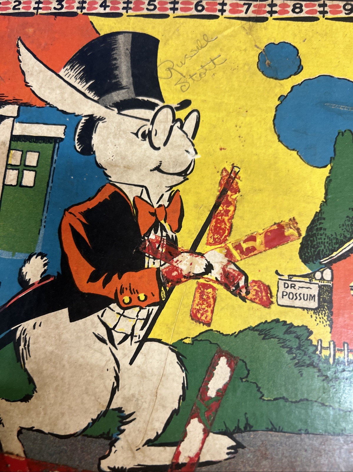 Uncle Wiggly Board Game in Box Milton Bradley 1937 Early Version #4829 w Cards