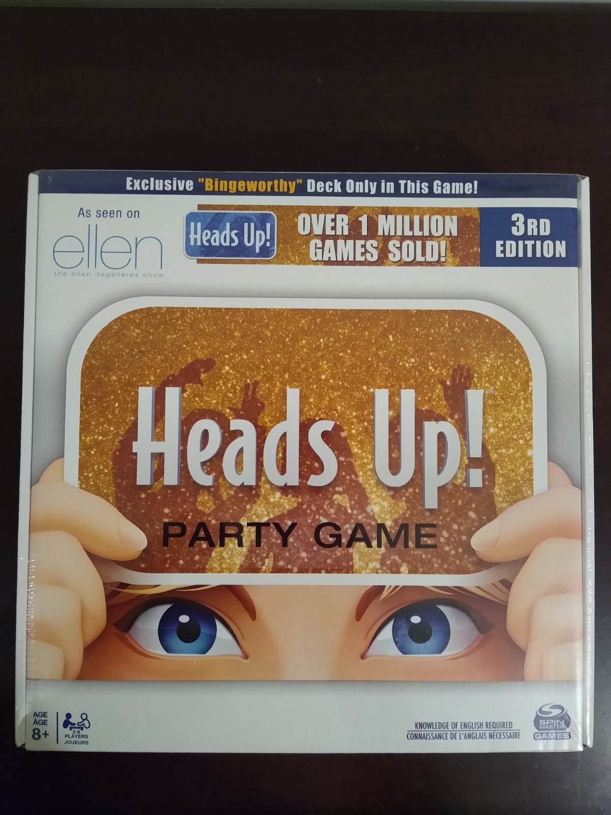 Heads Up! Party Game 3rd Edition As Seen on the Ellen Degeneres Show New Sealed