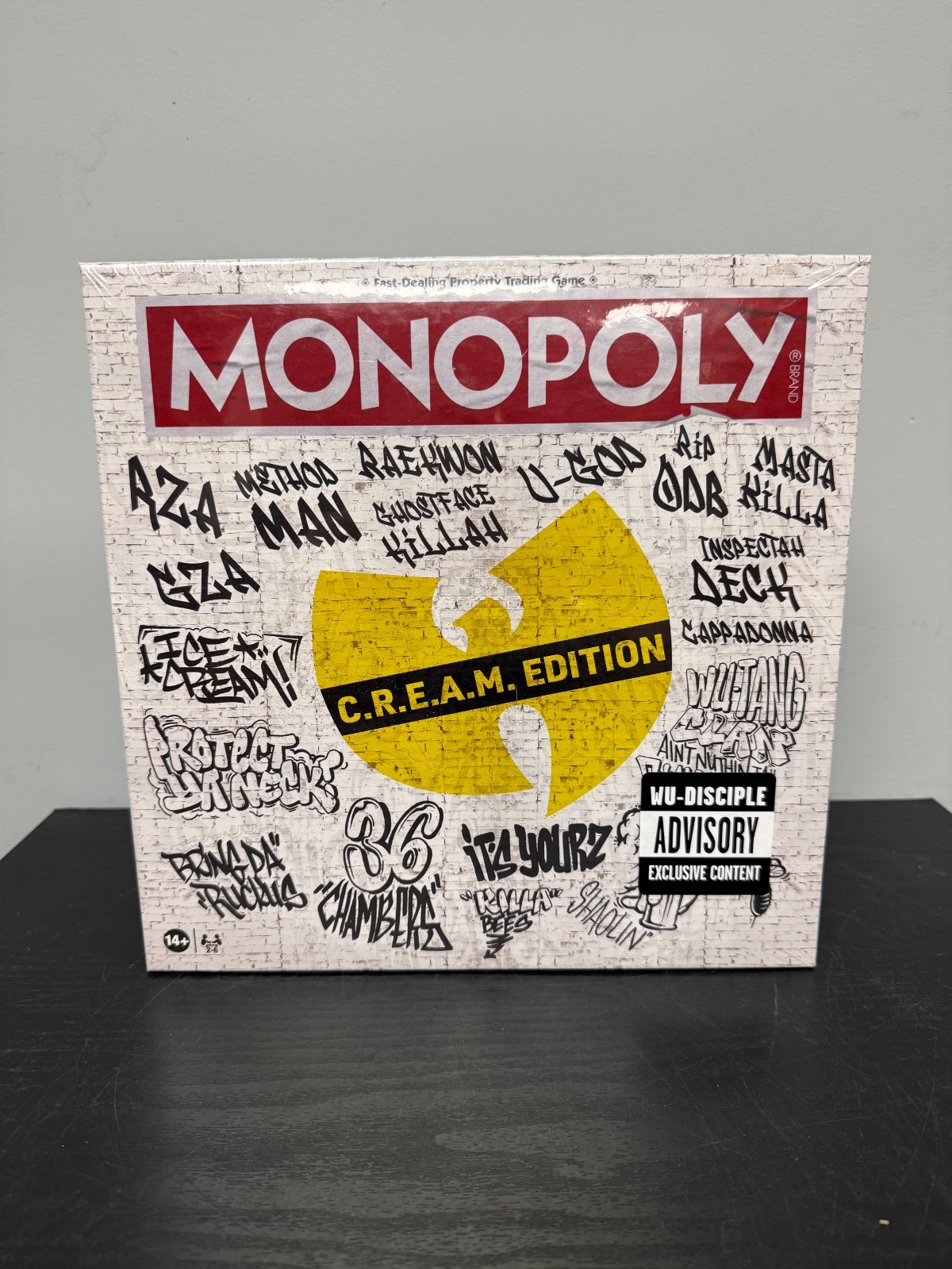 Wu Tang Clan MONOPOLY Board Game Cream (C.R.E.A.M. Edition) New Sealed