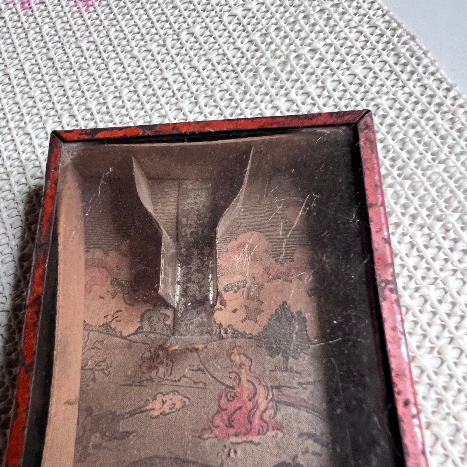 Antique Cootie Game Junior James R Irvin Chicago WWI Era Dexterity Puzzle Toy