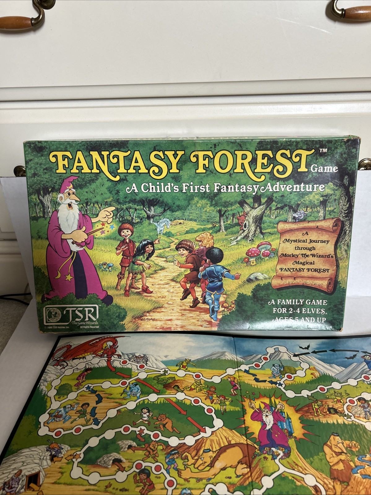 VINTAGE – TSR Fantasy Forest Board Game – 1980 – Dungeons & Dragons Complete CIB